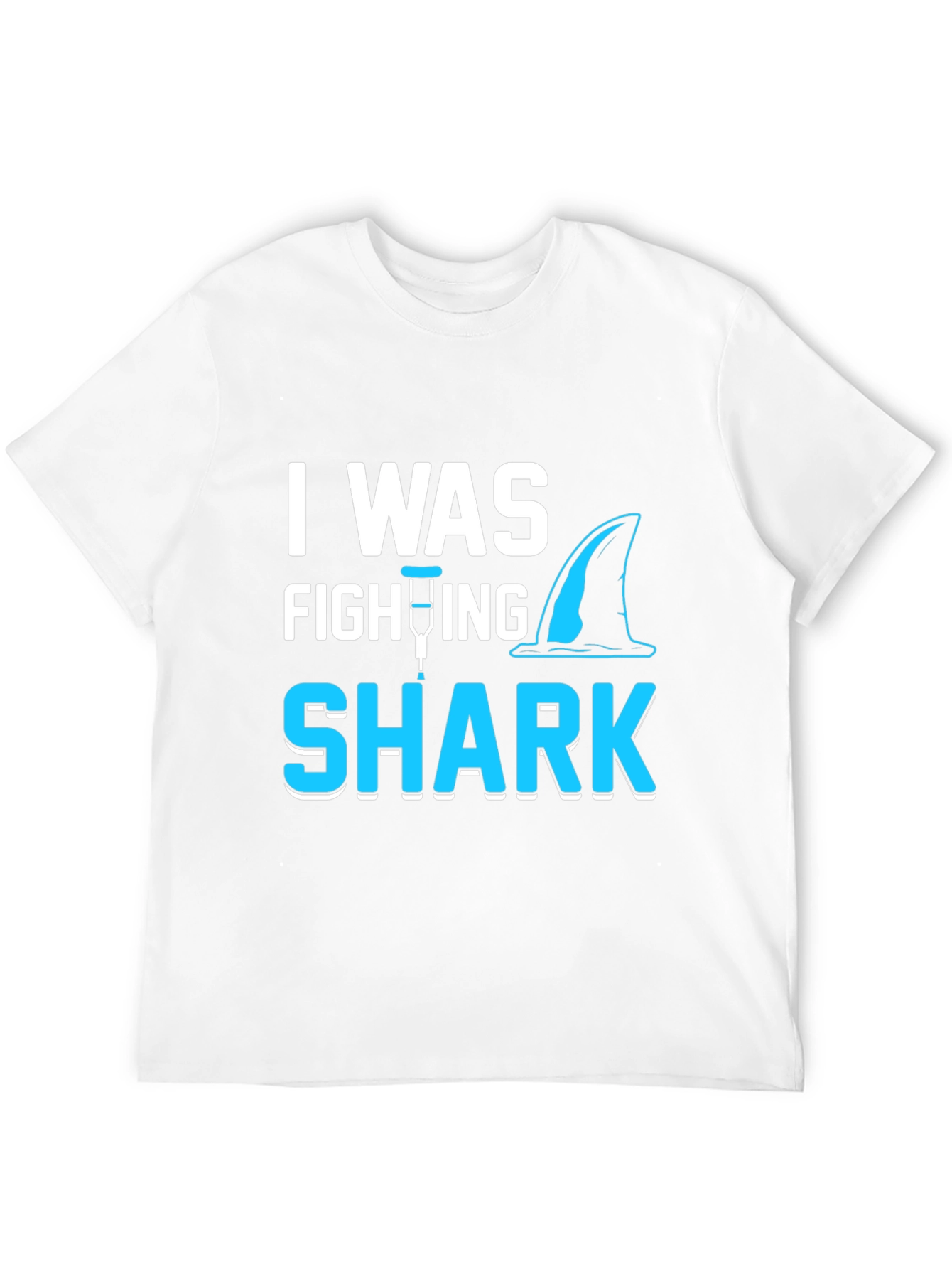 Black Shark Attack Leg Injury T-Shirt view 12