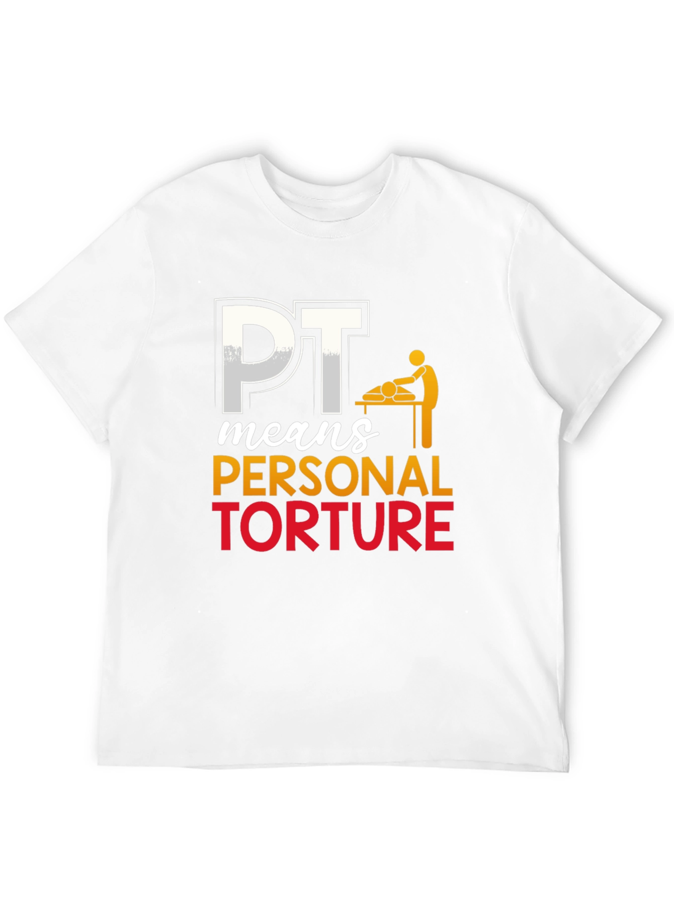 Black PT Means Personal Torture Graphic T-Shirt view 12