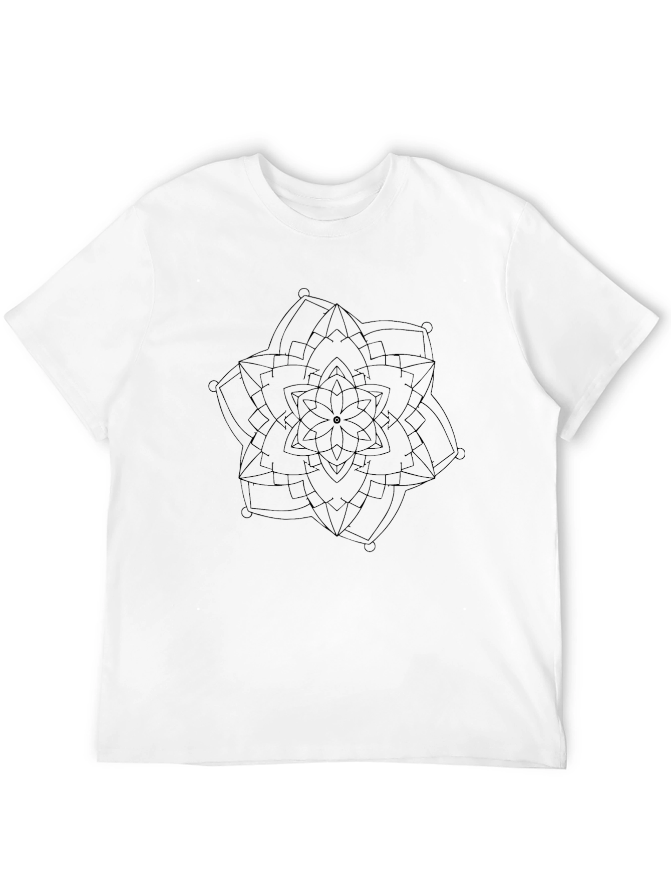 Black Black Mandala Graphic Tee view 12