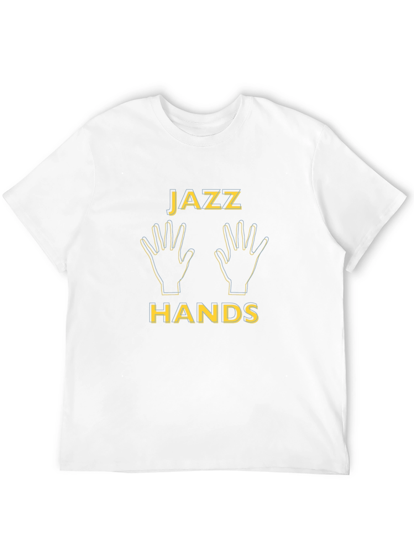 Black Jazz Hands Graphic Tee - Black Unisex T-Shirt view 12