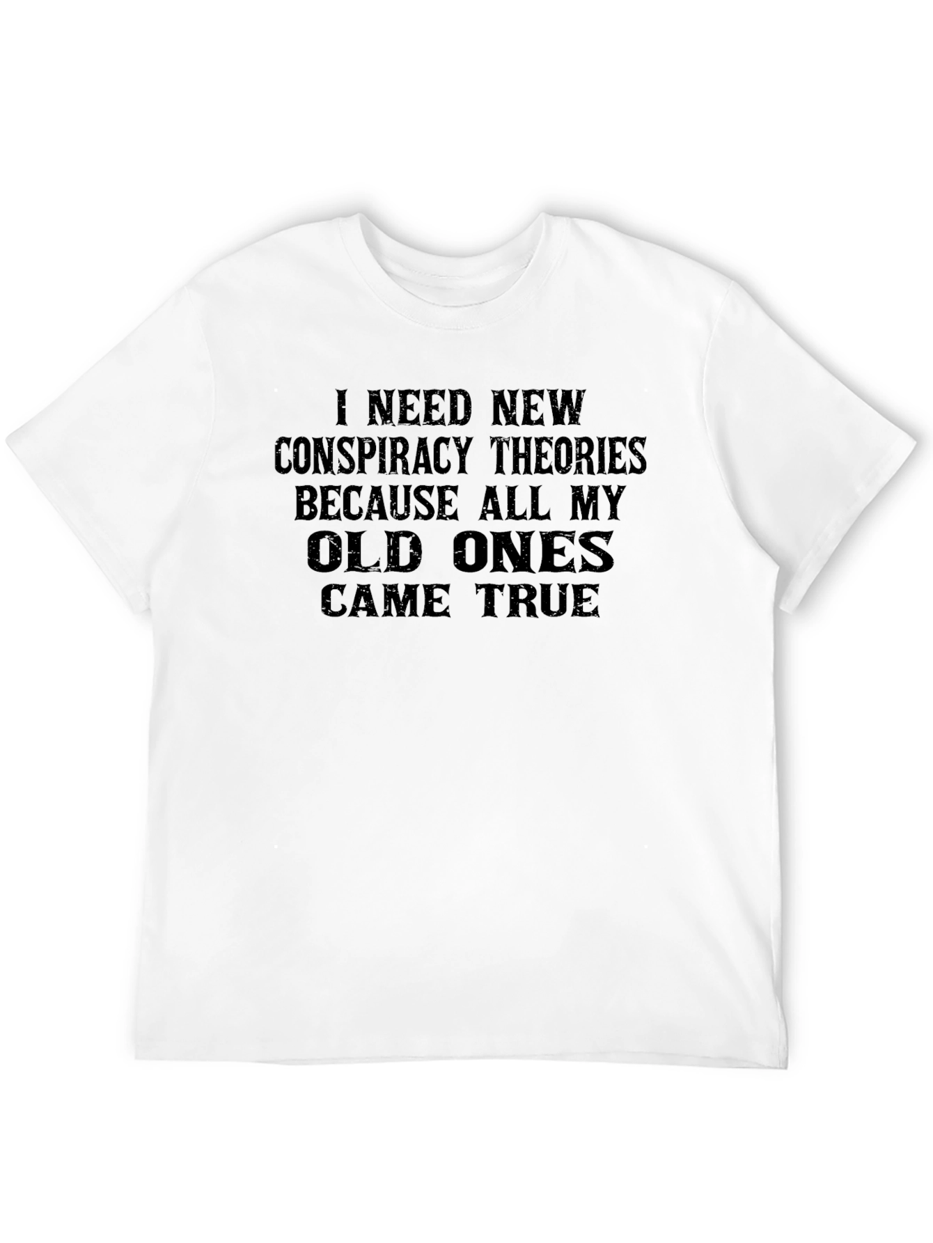 Black Conspiracy Theory T-Shirt - Funny Novelty Tee view 12