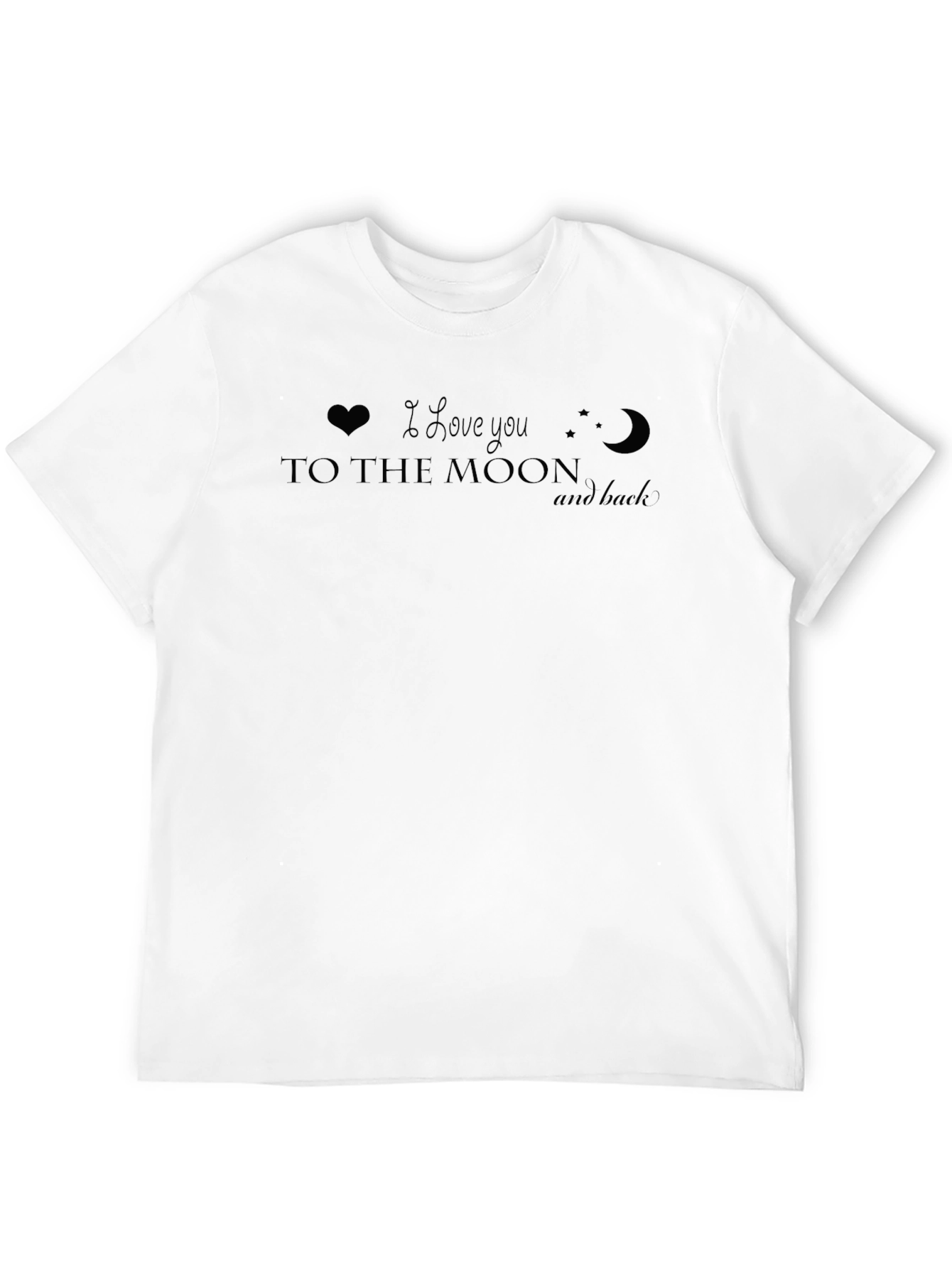 Black I Love You to the Moon and Back Graphic Tee view 12