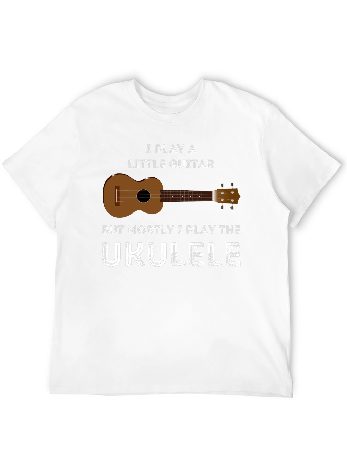 Black Ukulele T-Shirt - Funny Ukulele Player Tee view 12