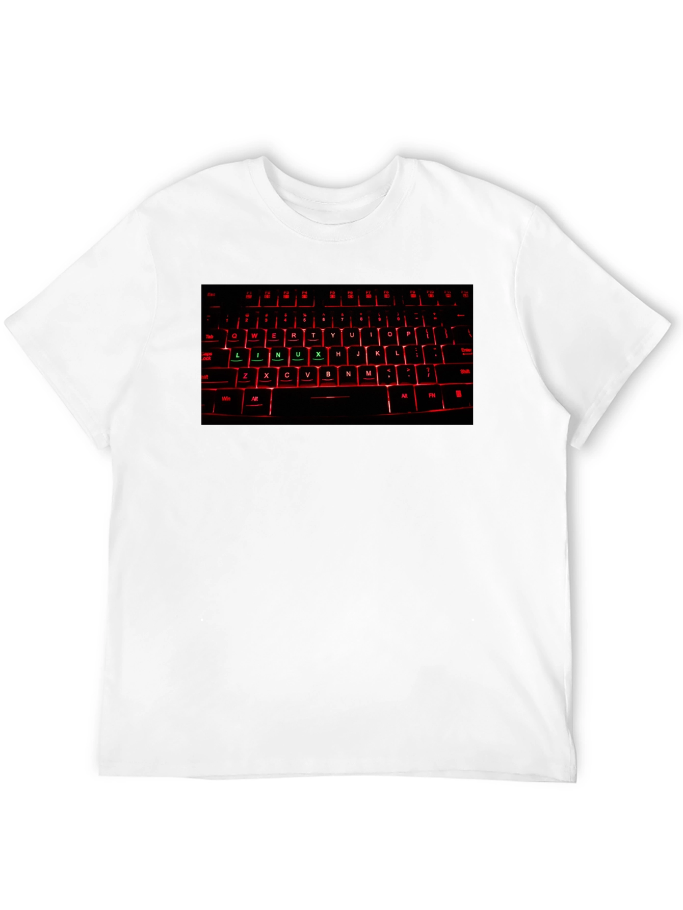 Black Linux Keyboard T-Shirt - Techie Gift view 12