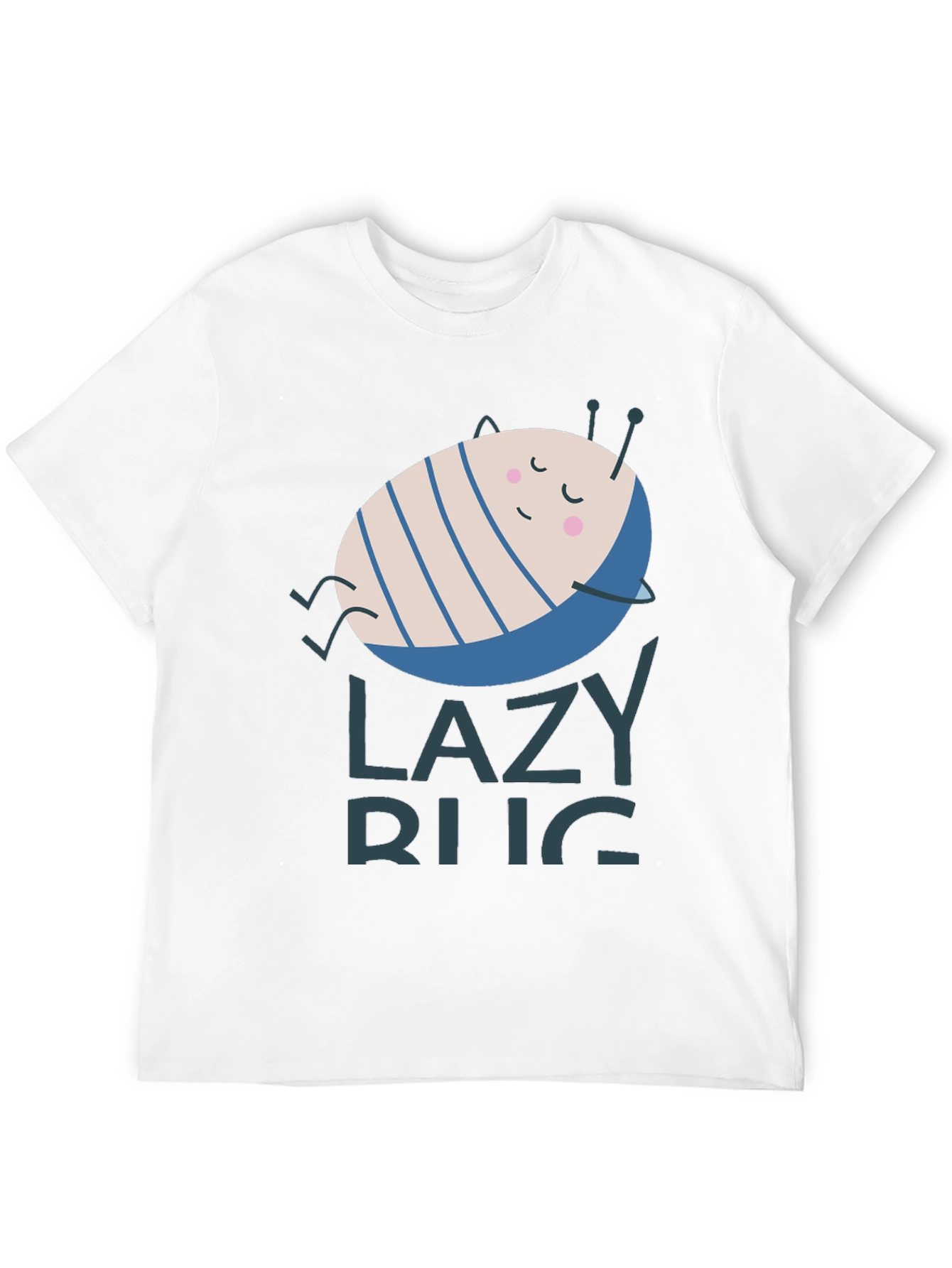 Black Lazy Bug Graphic T-Shirt - Relaxed Fit, Soft Cotton view 12