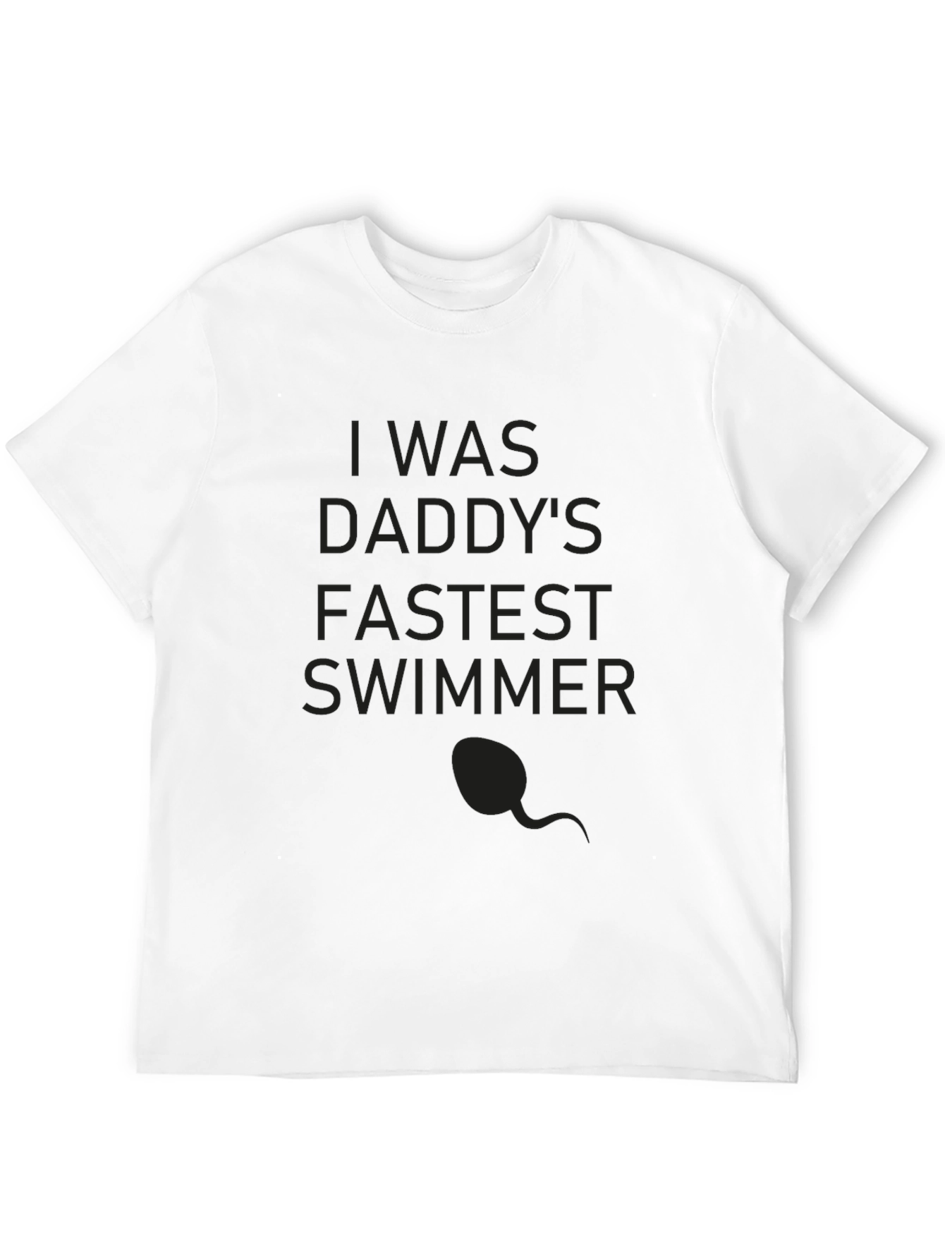 Black Daddy's Fastest Swimmer Tee - Funny Novelty Shirt view 12