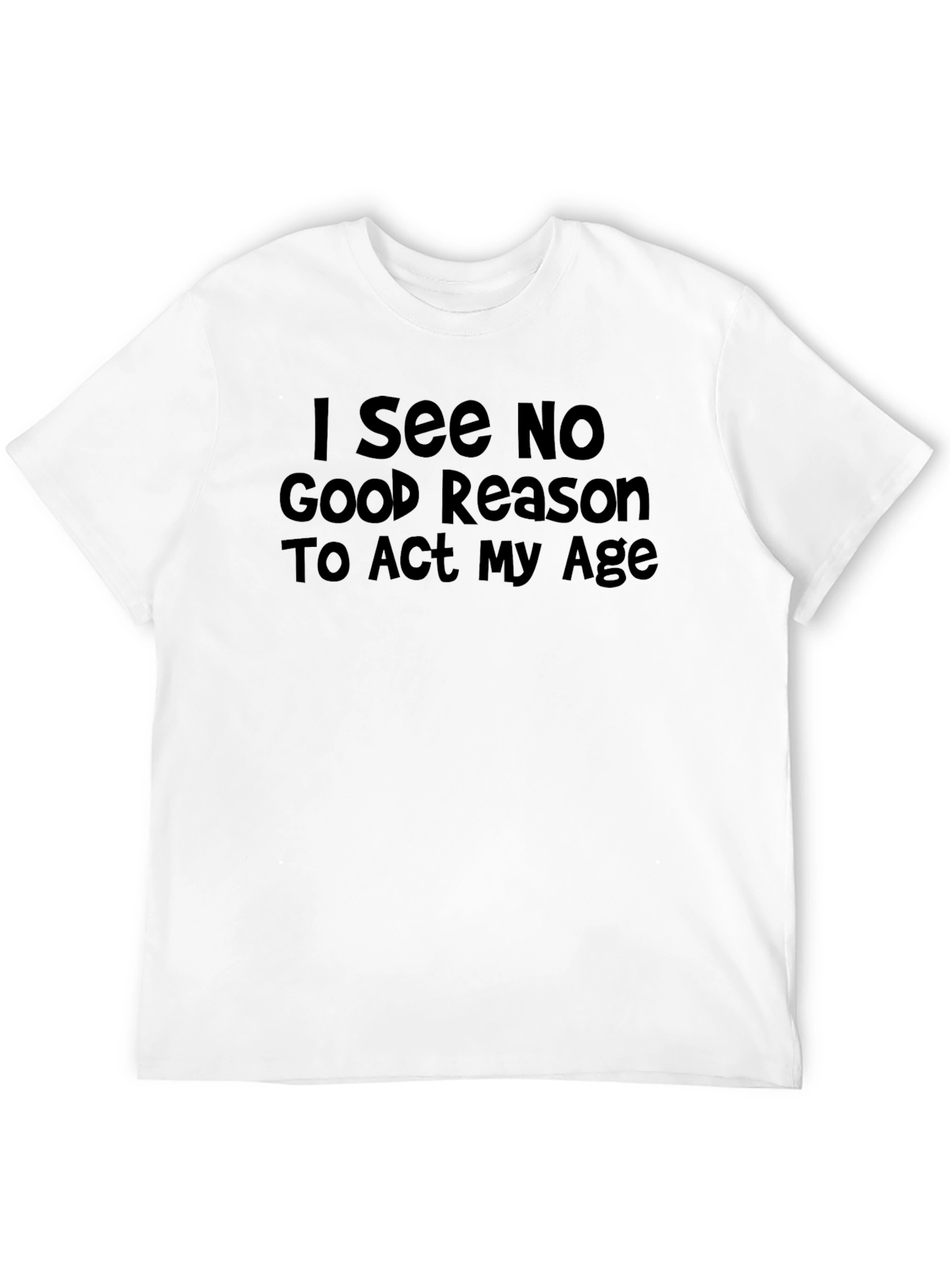 Black Funny 'I See No Good Reason' Graphic Tee view 12