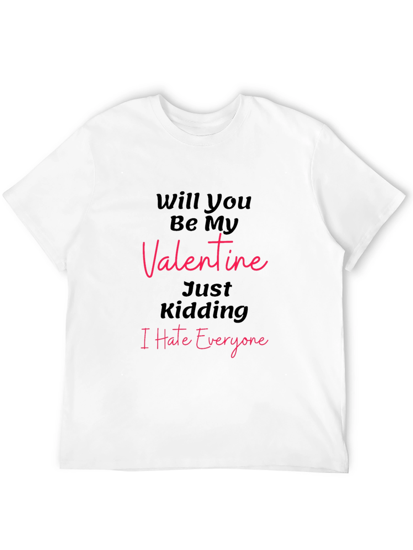 Black Will You Be My Valentine? T-Shirt view 12