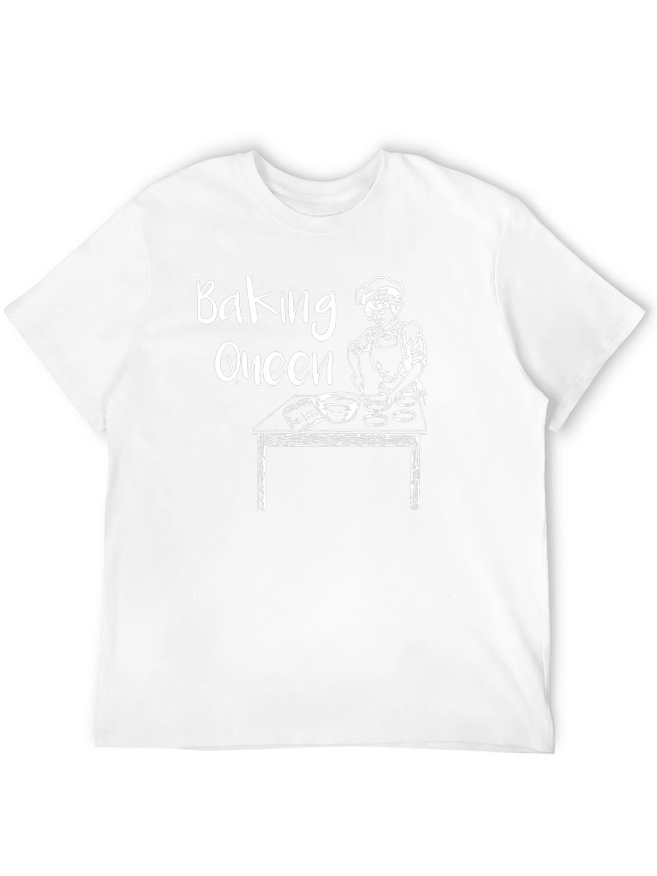 Black Baking Queen T-Shirt - Baker Gift Tee view 12