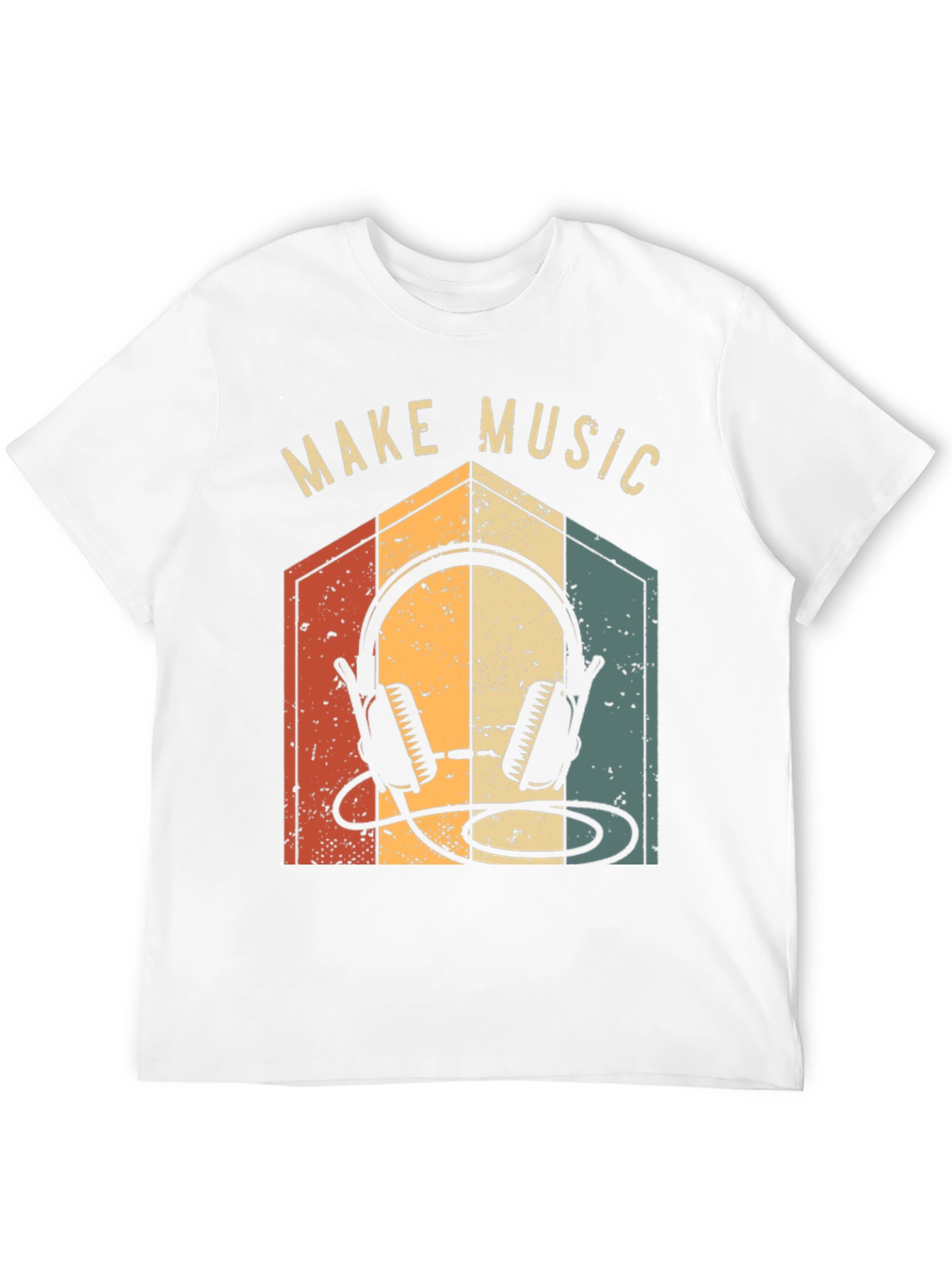 Black Make Music Retro Graphic Tee view 12