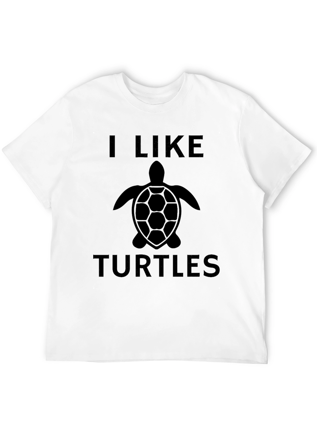 Black I Like Turtles Graphic T-Shirt view 12