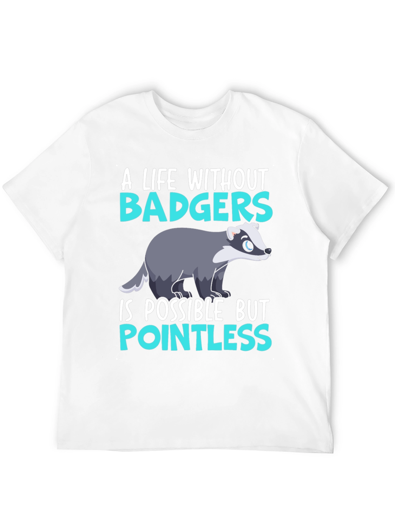 Black A Life Without Badgers Graphic Tee view 12