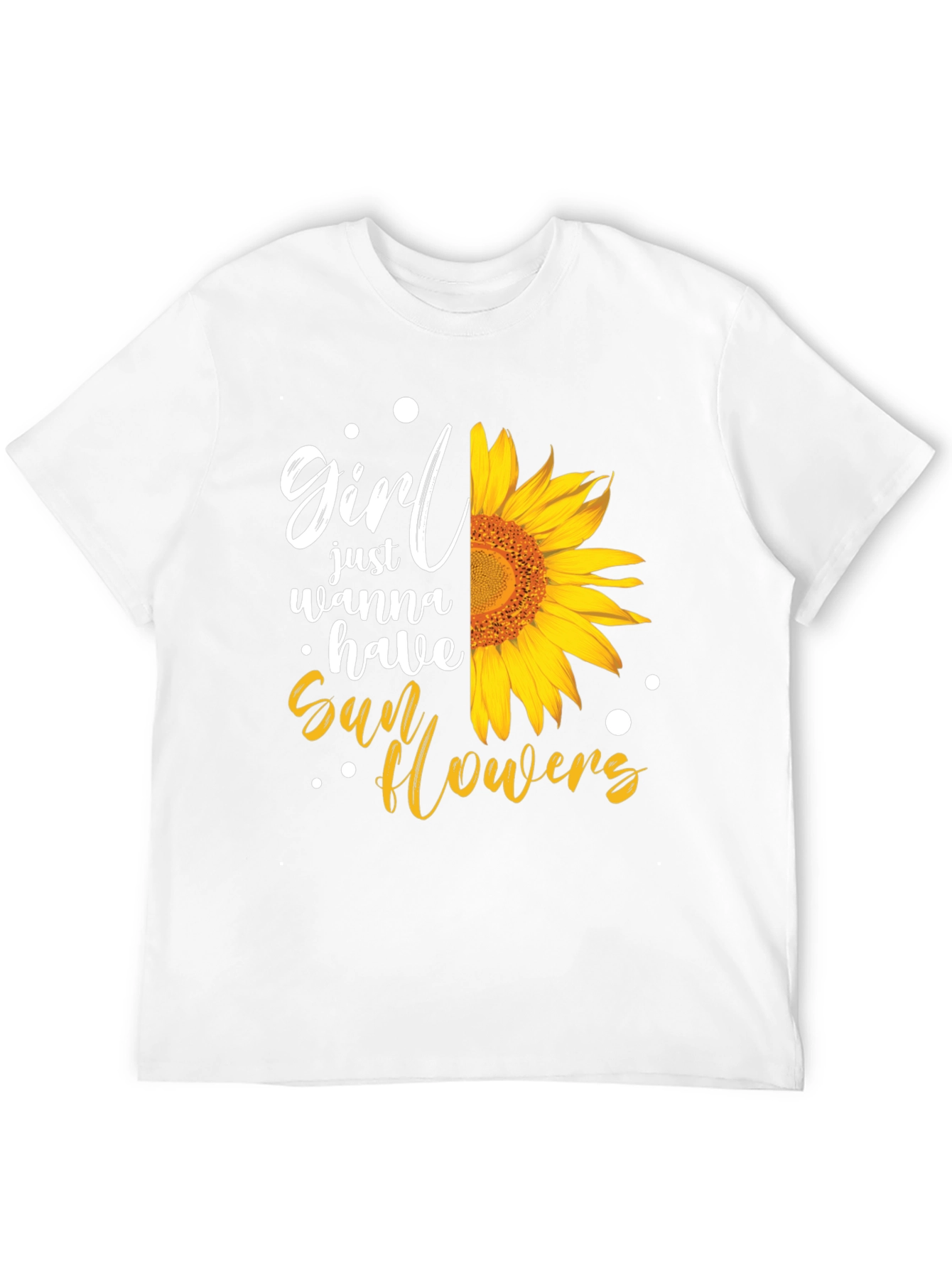 Black Girl Just Wanna Have Sunflowers T-Shirt view 12