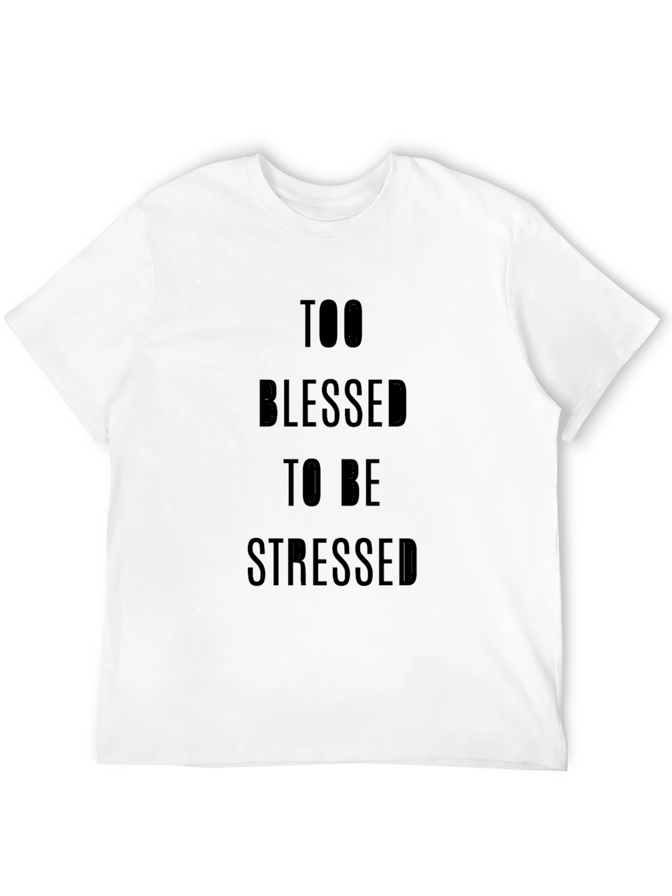 Black Too Blessed to be Stressed Graphic Tee view 12