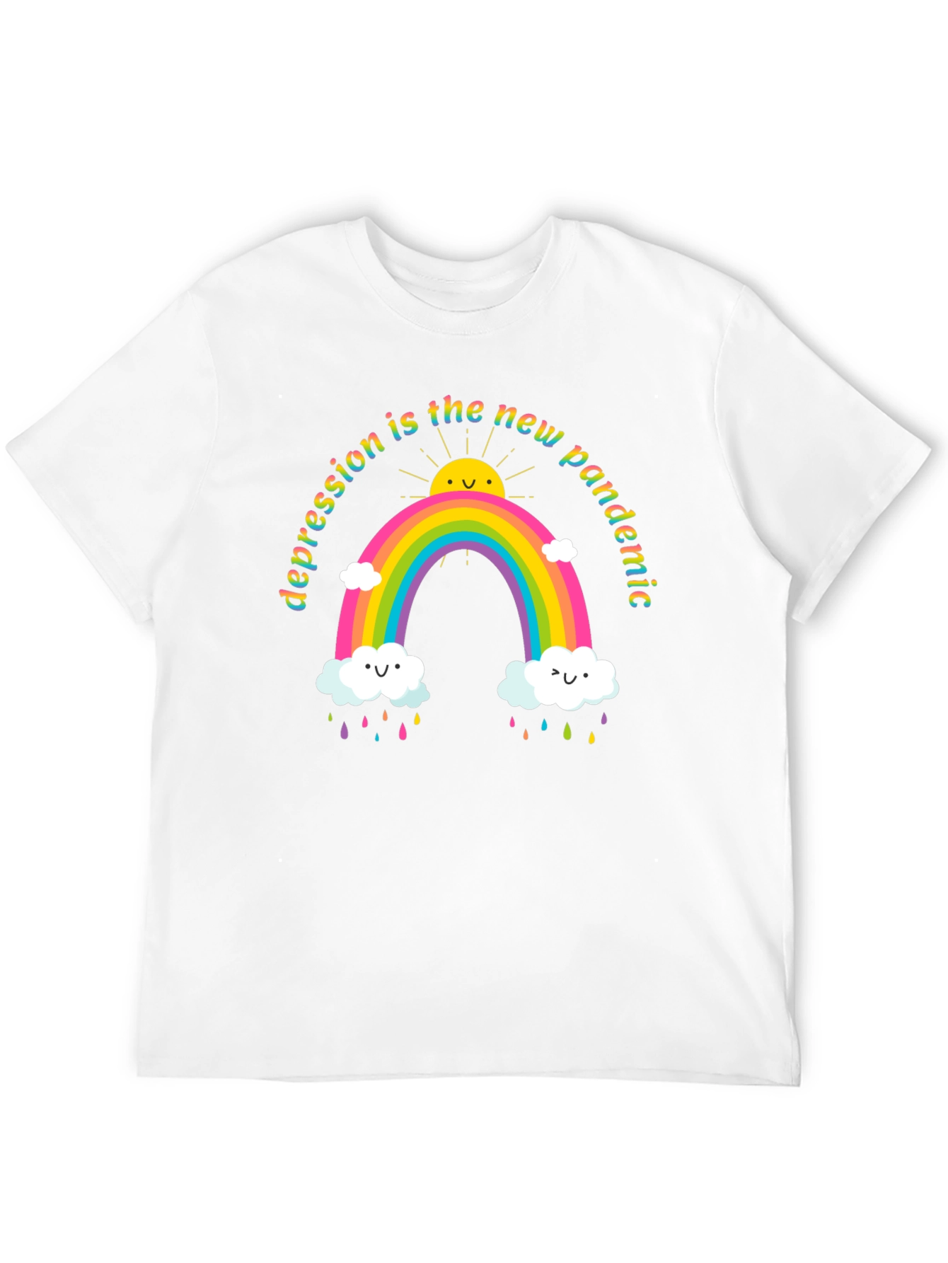 Black Depression is The New Pandemic Graphic Tee view 12