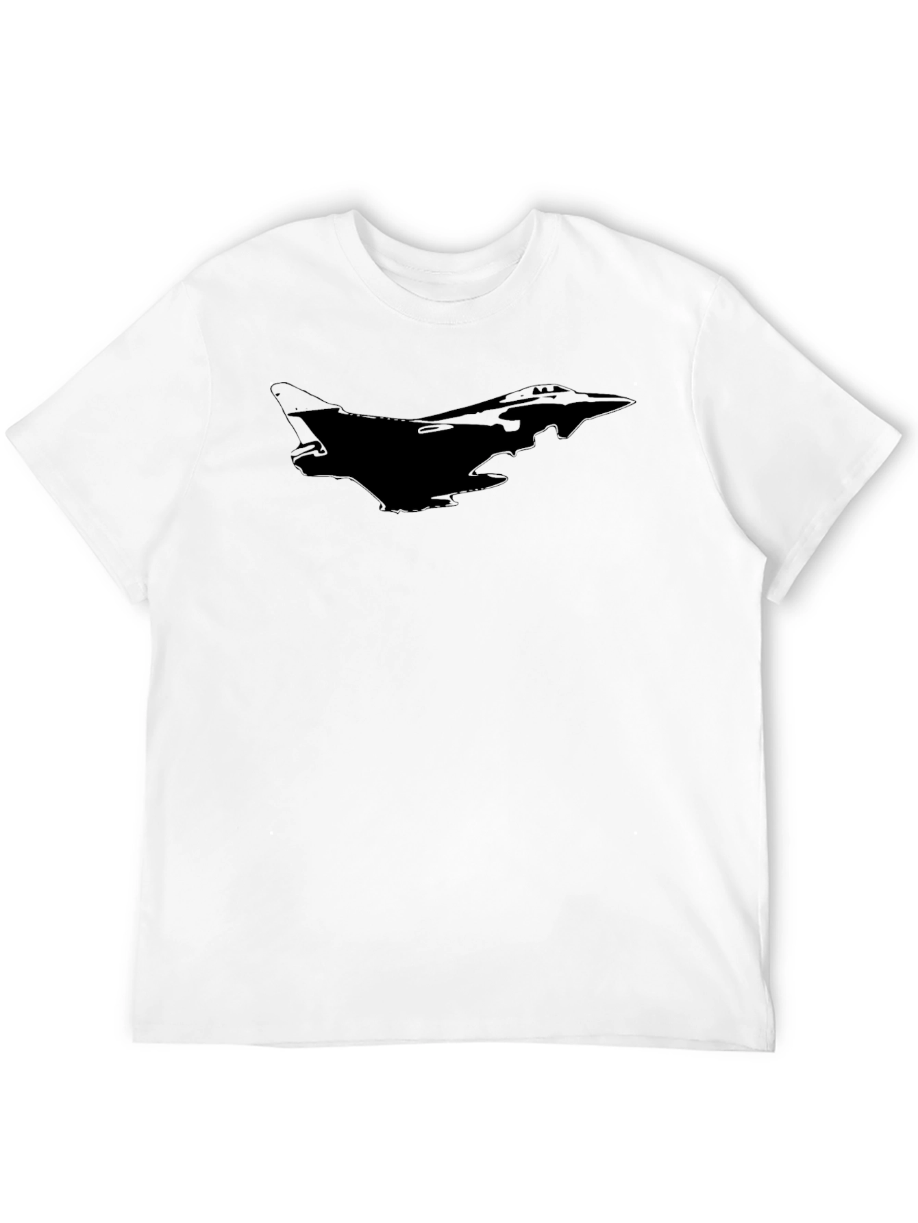 Black Stealth Jet Silhouette T-Shirt - Black view 12