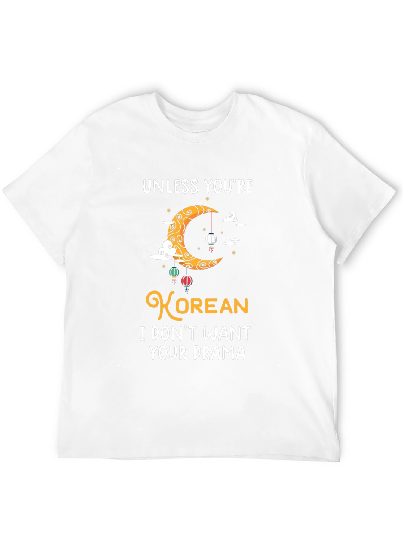 Black Unless You're Korean Funny Graphic T-Shirt view 12