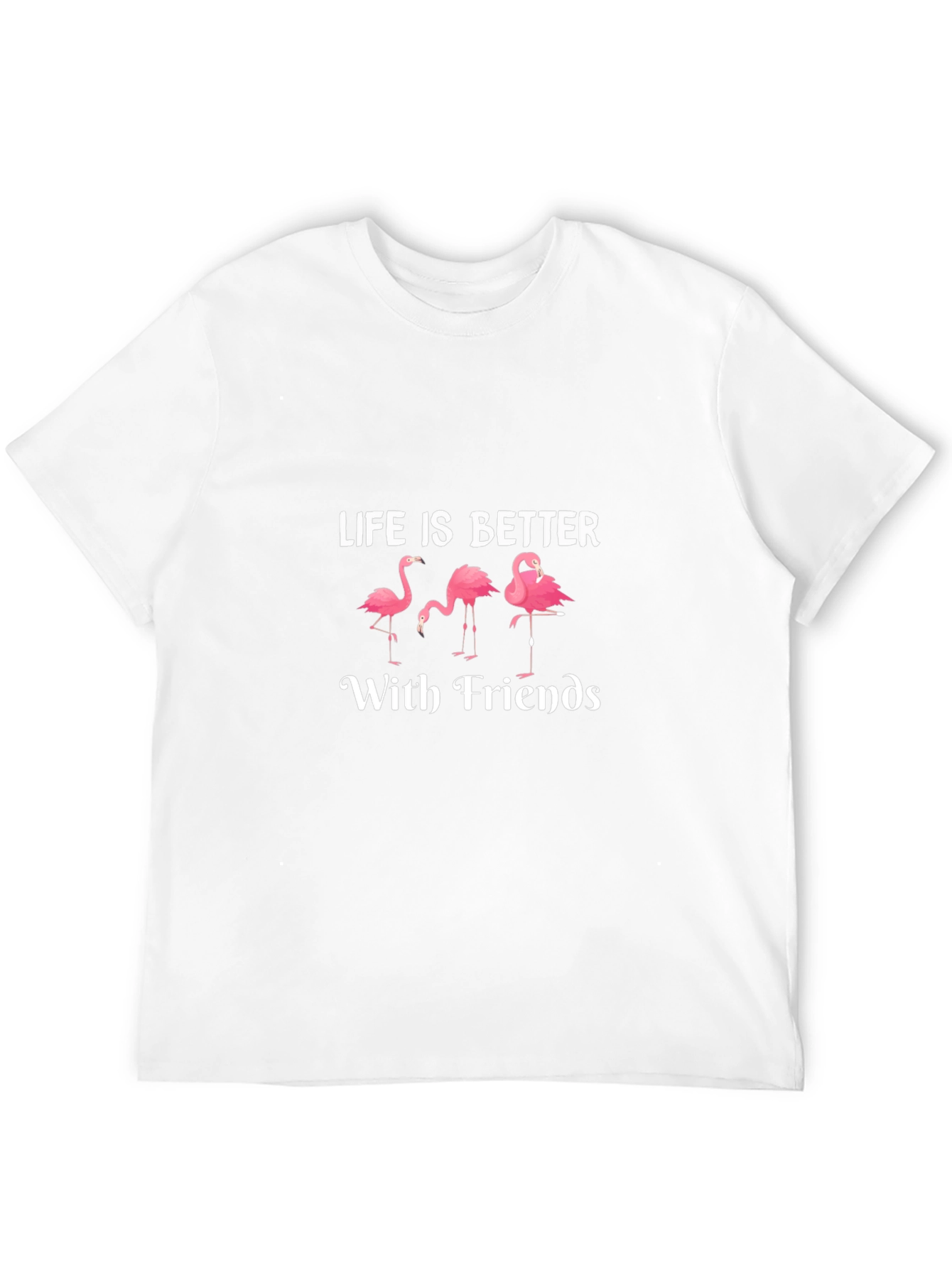 Black Life is Better with Friends Flamingo T-Shirt view 12