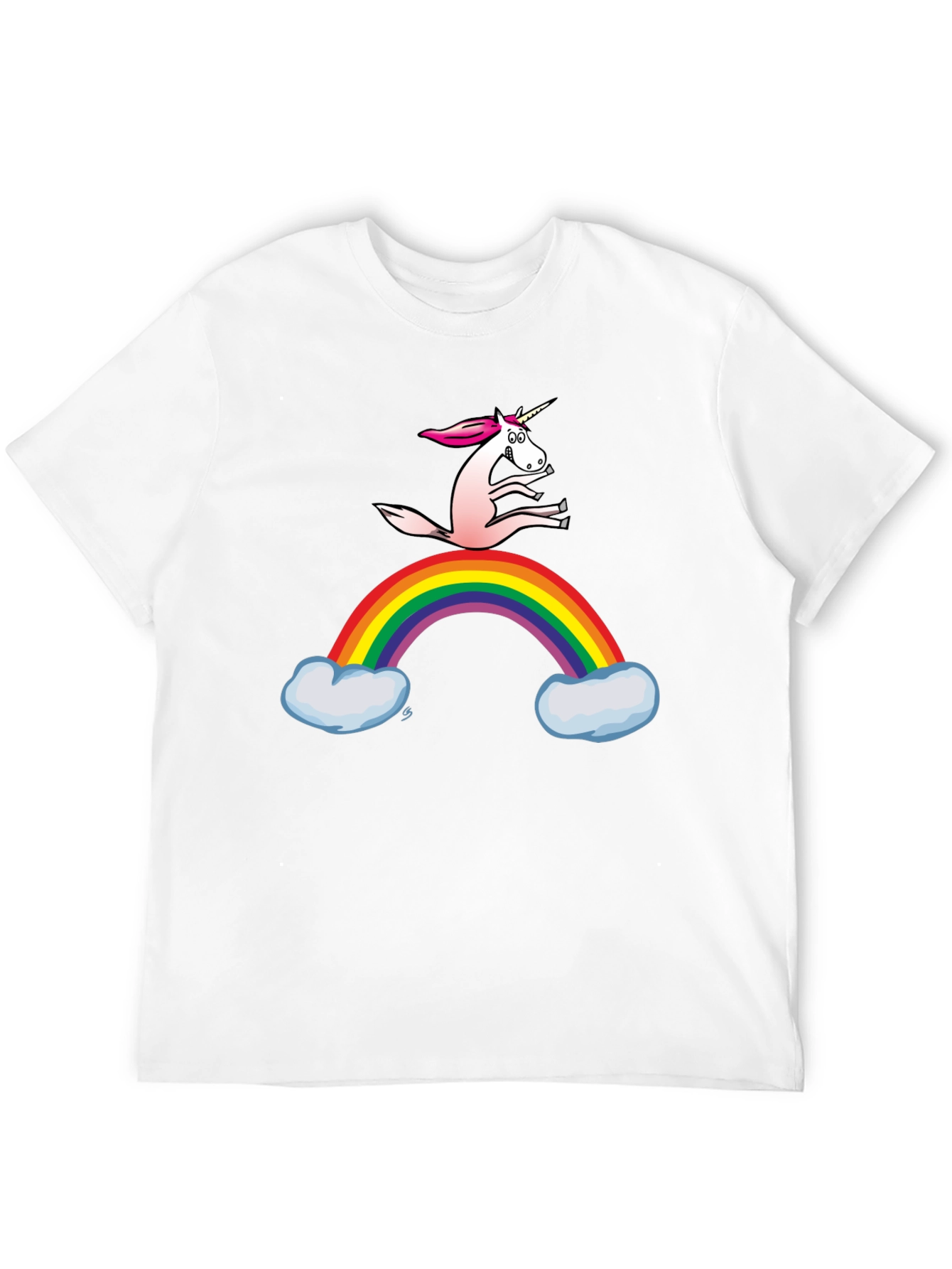 Black Unicorn Rainbow T-Shirt - Fun Graphic Tee view 12