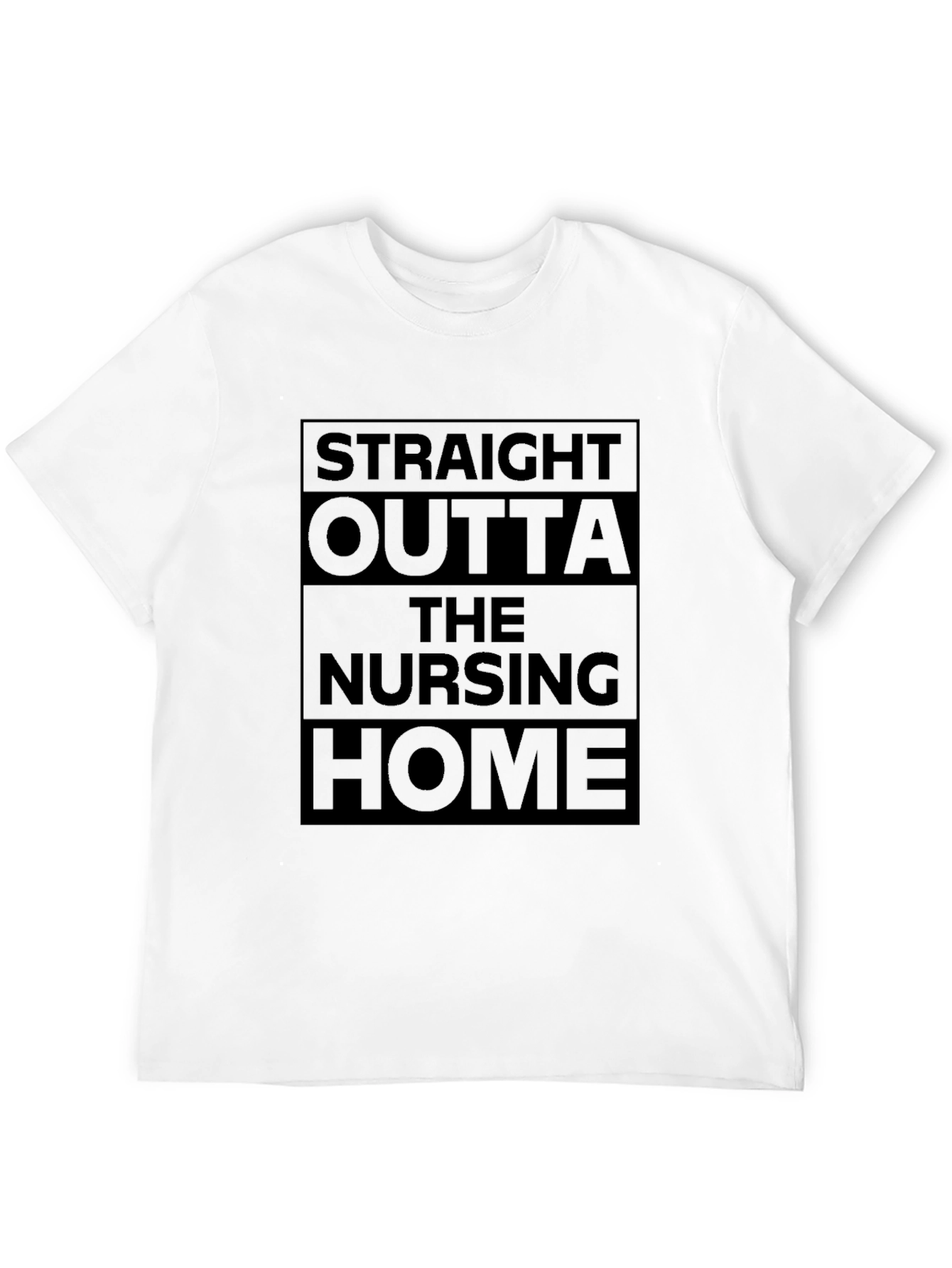 Black Straight Outta The Nursing Home Black T-Shirt view 12