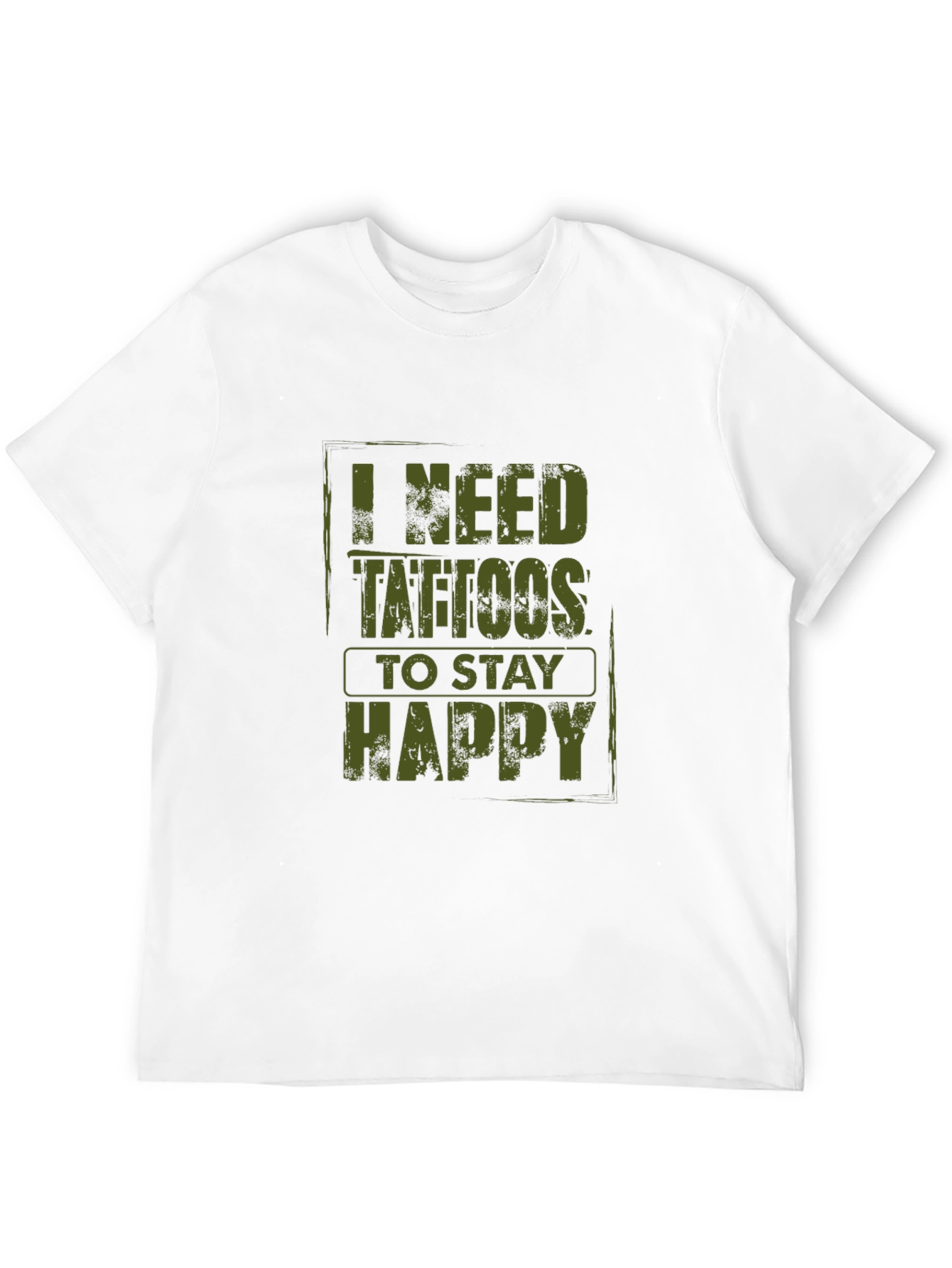 Black I Need Tattoos To Stay Happy Graphic Tee view 12