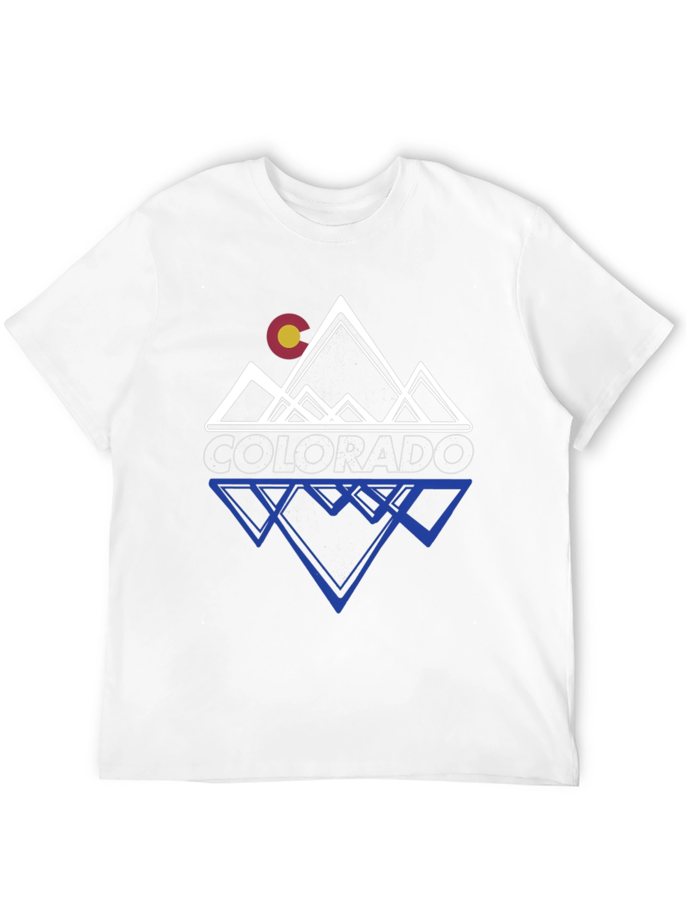 Black Colorado Mountains Graphic Tee - Black Casual T-Shirt view 12