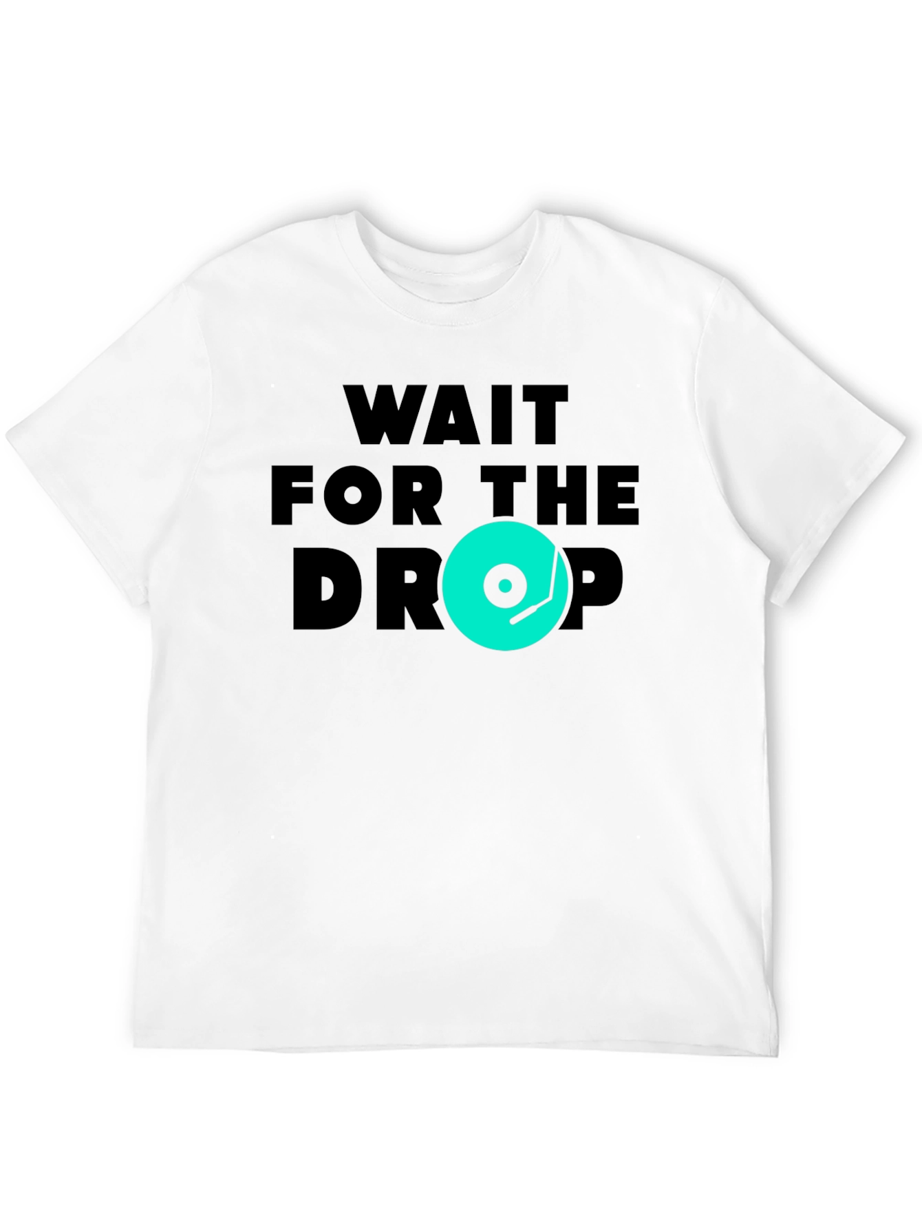 Black Wait for the Drop Graphic Tee view 12