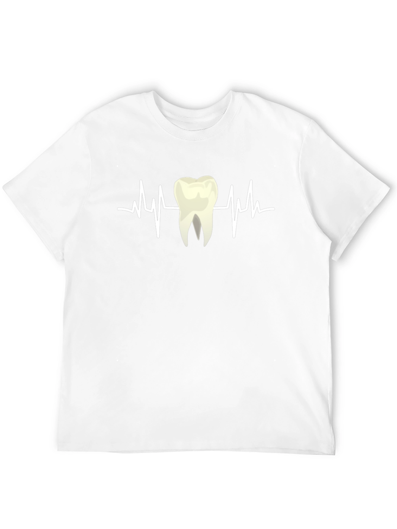 Black Dental Heartbeat T-Shirt - Dentist Humor view 12