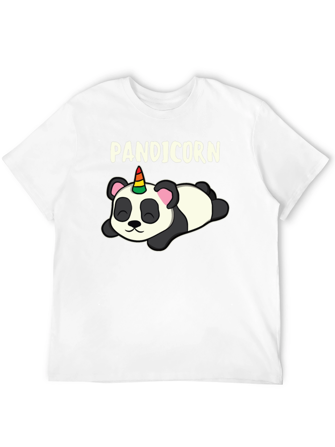 Black Punicorn Panda T-Shirt - Black view 12