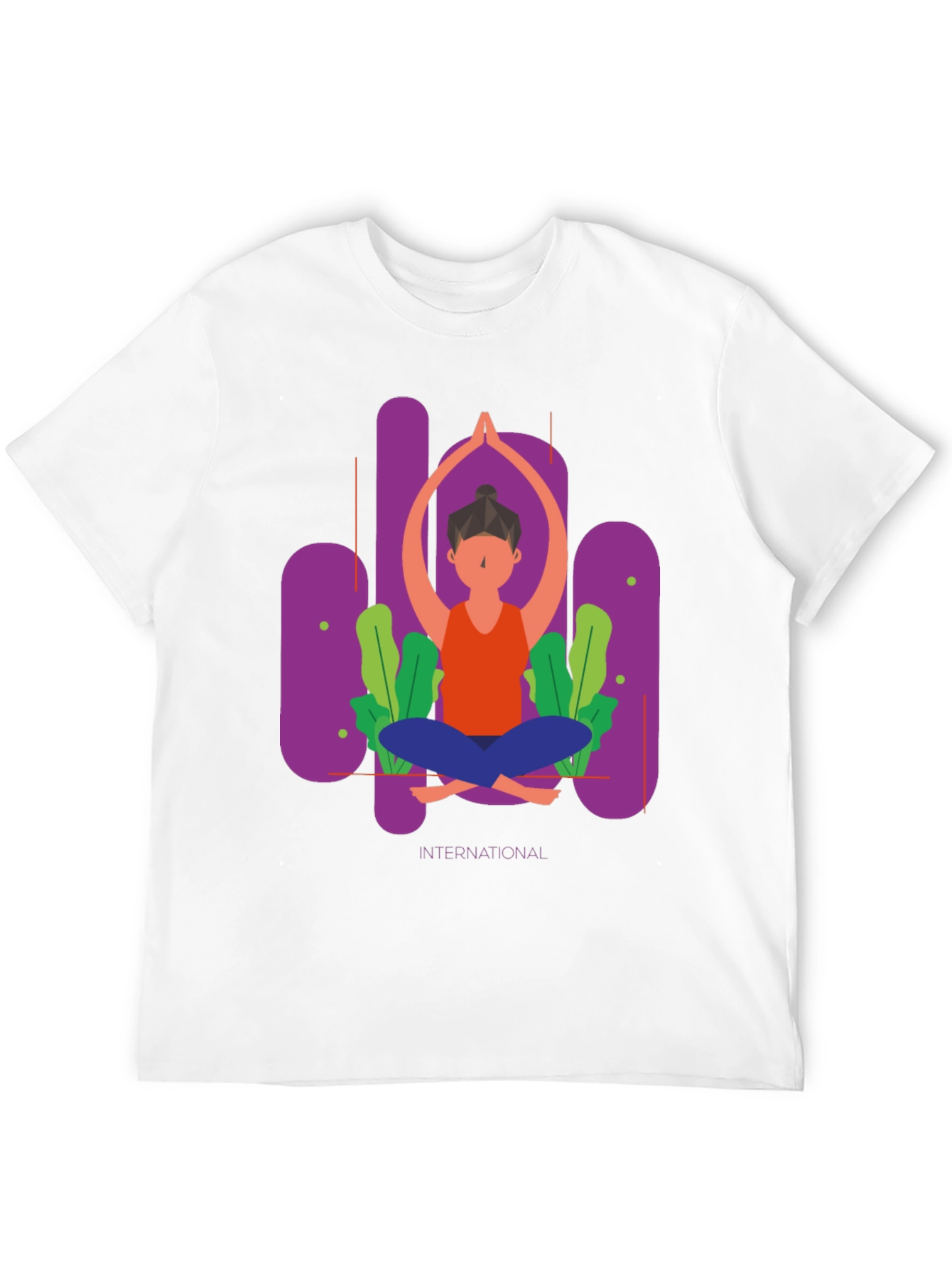 Black Yoga International T-Shirt view 12