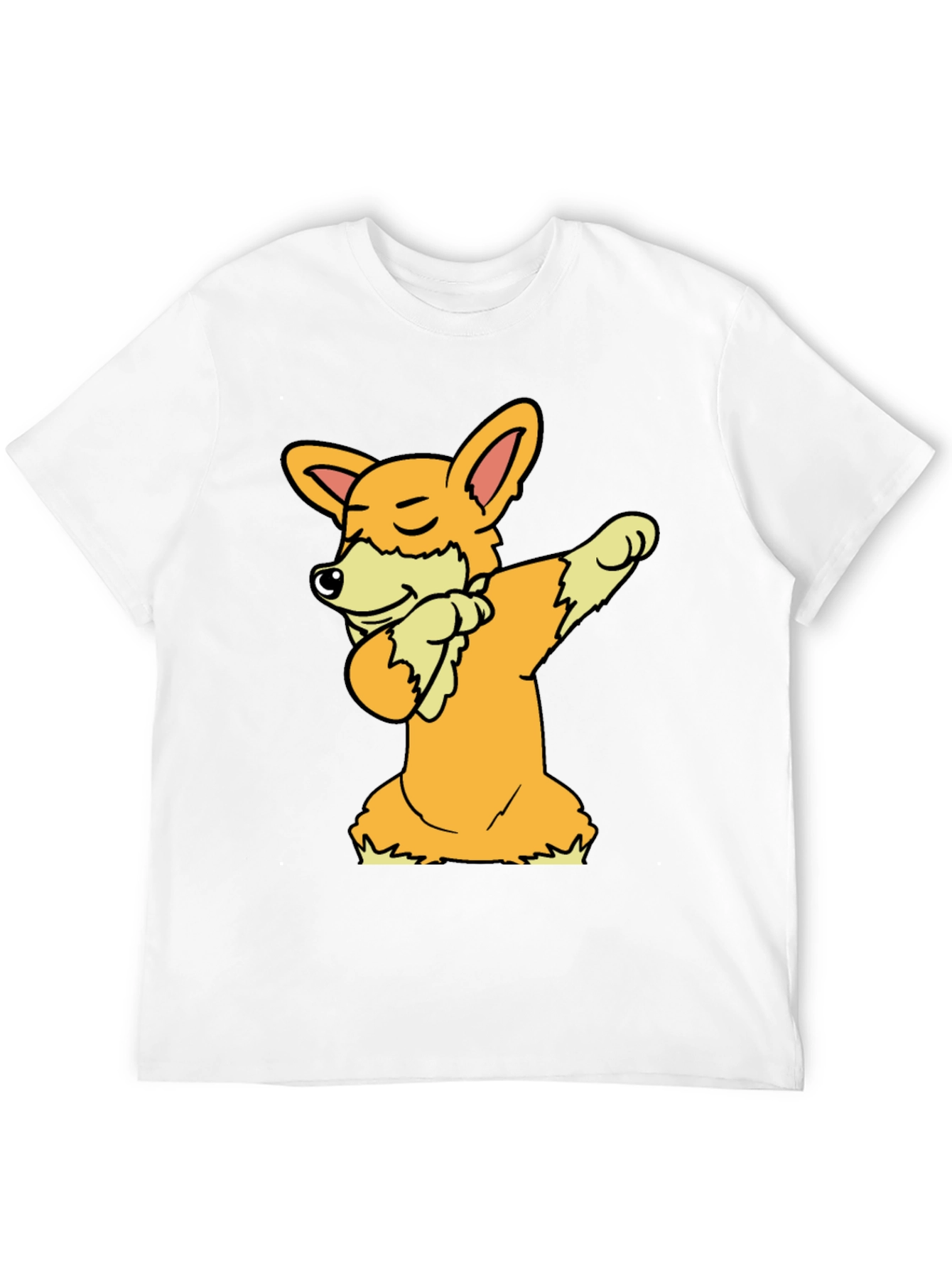 Black Dabbing Corgi Graphic Tee view 12