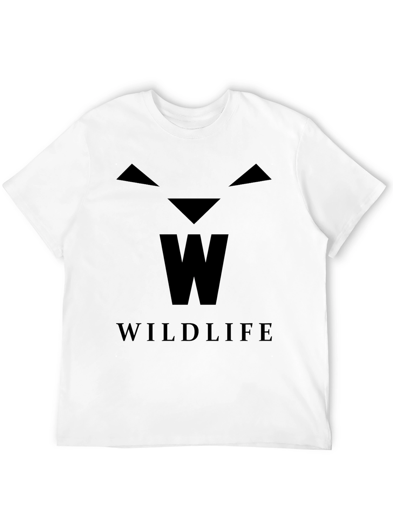 Black Wildlife Graphic Print Black T-Shirt view 12