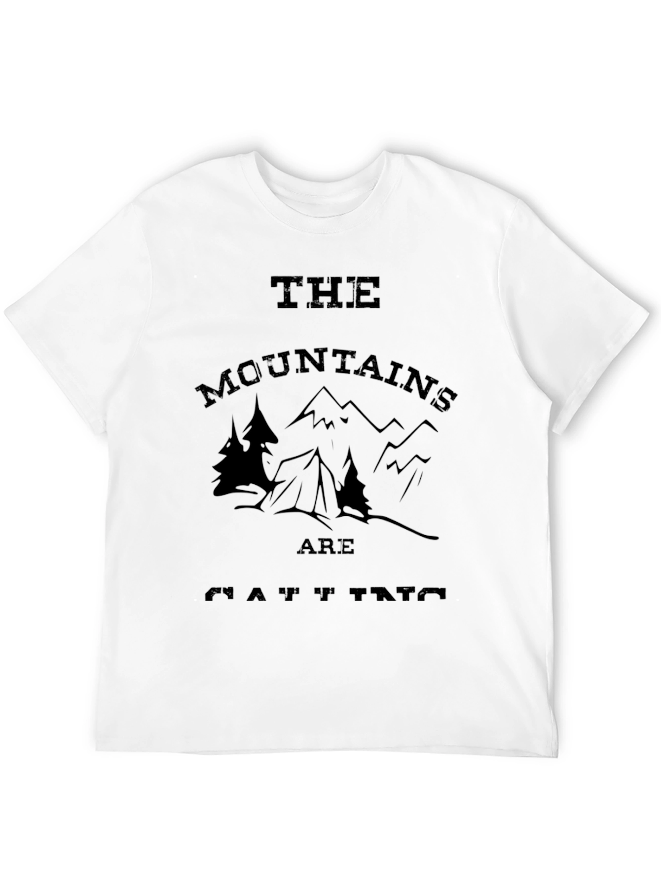 Black Mountains Are Calling Black T-Shirt view 12