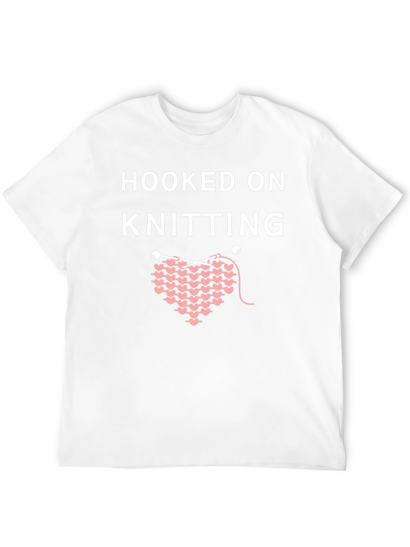 Black Hooked On Knitting T-Shirt view 12