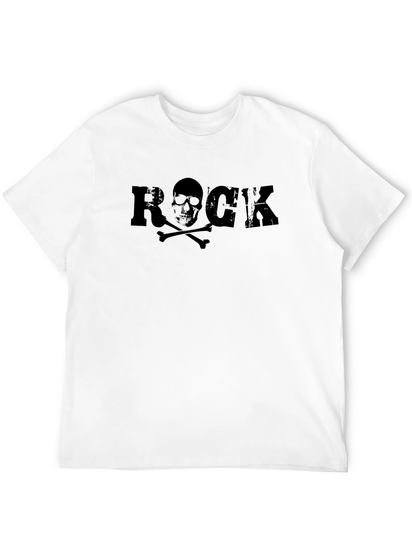 Black Rock Skull Graphic T-Shirt - Black view 12