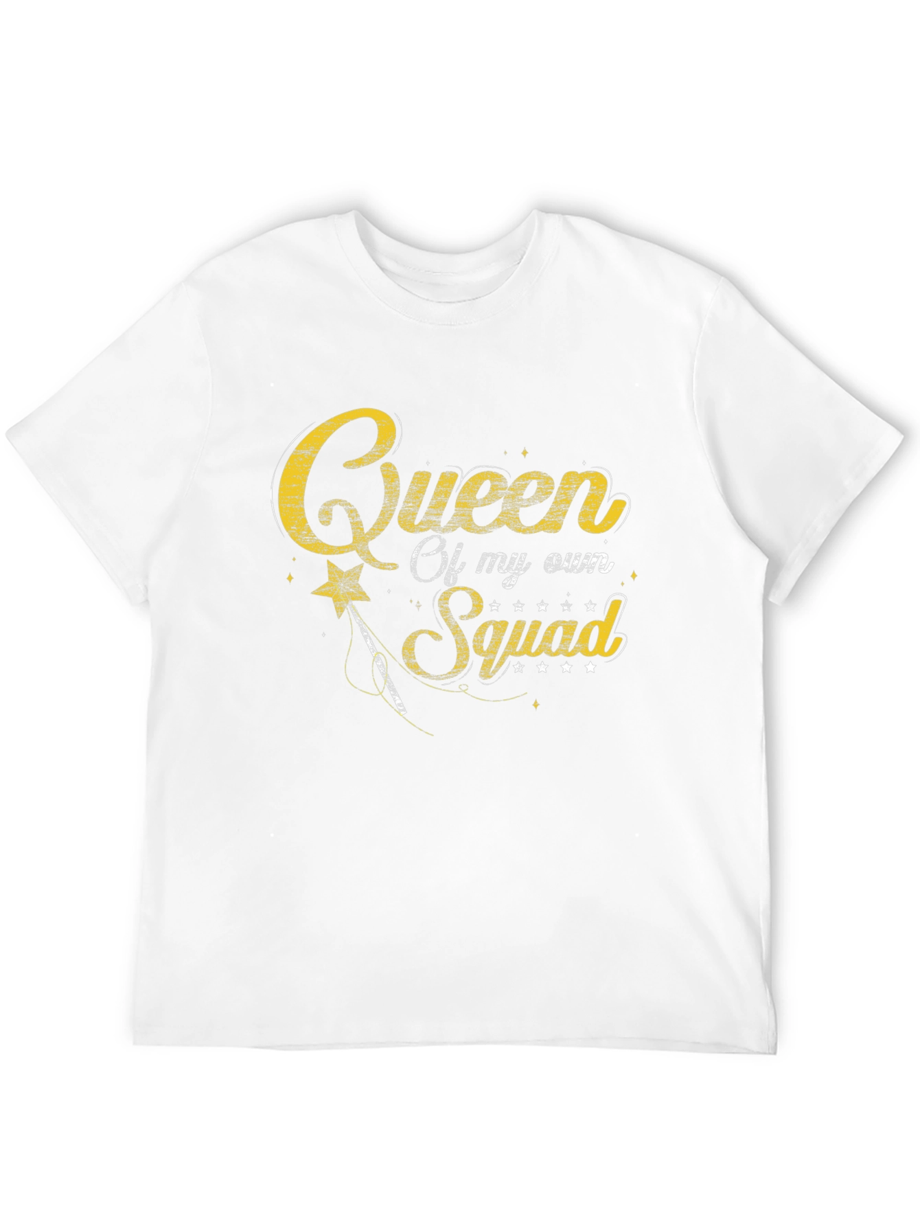 Black Queen of My Own Squad Black T-Shirt view 12