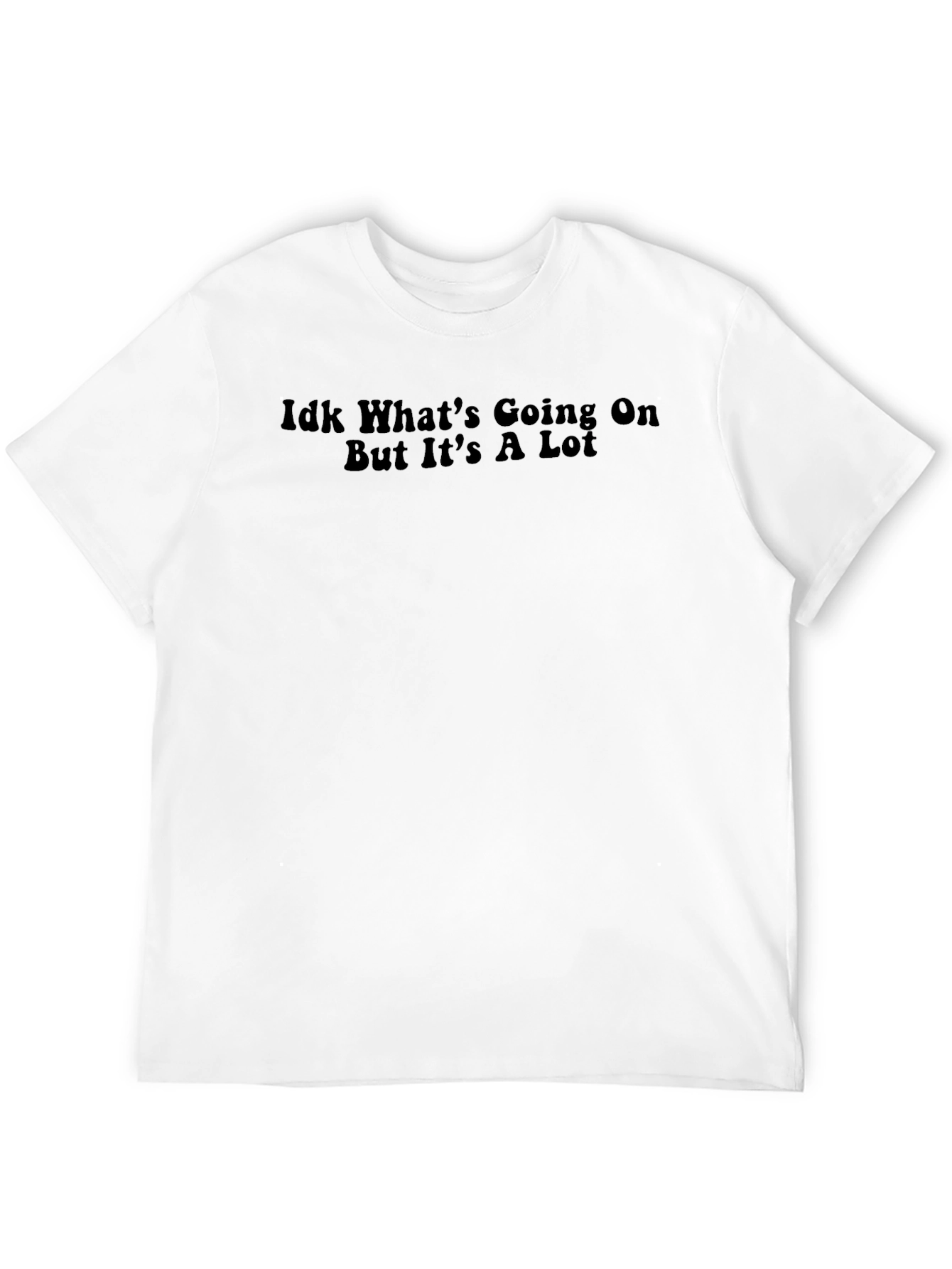 Black Idk What's Going On Graphic Tee - Black view 12