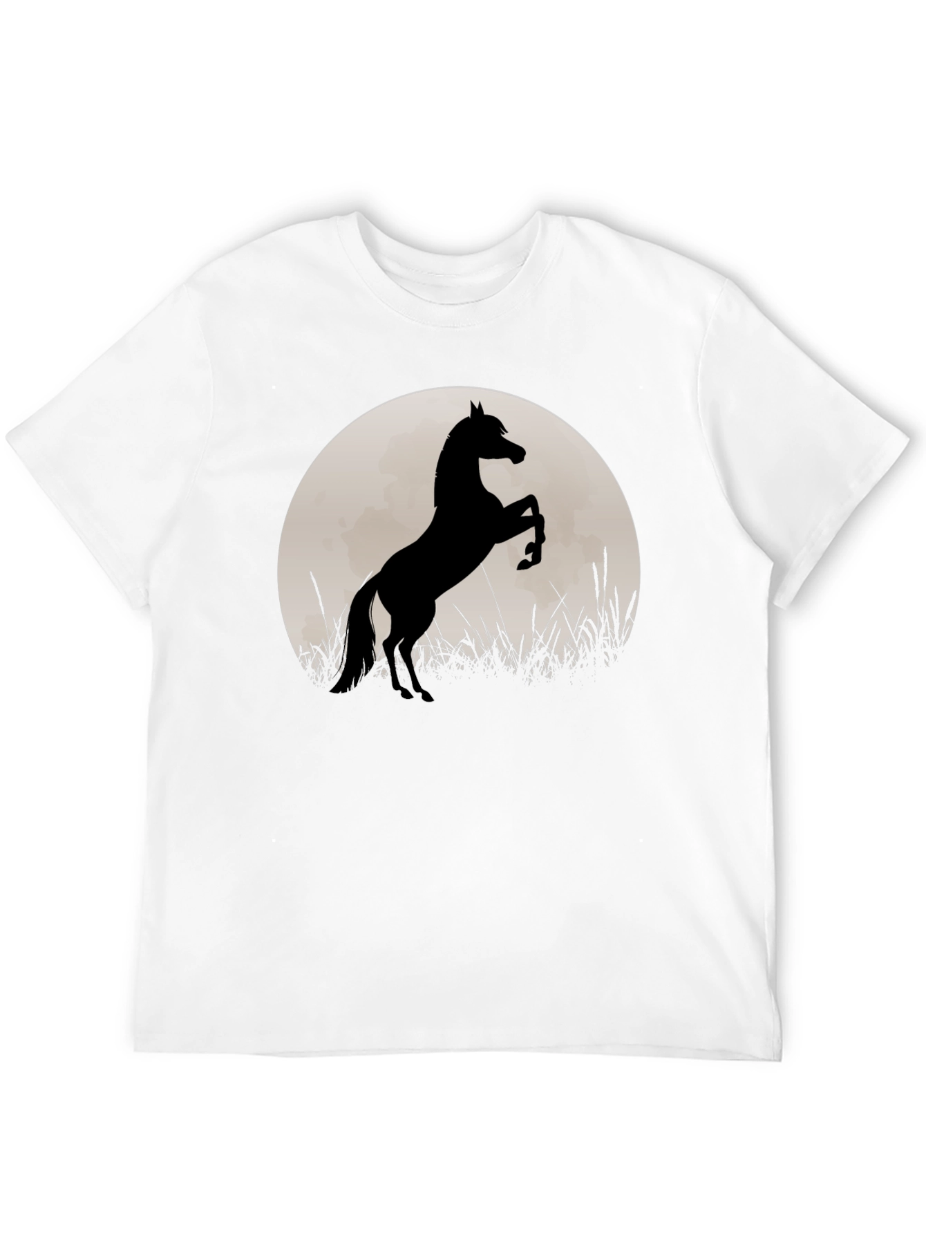 Black Horse Silhouette T-Shirt - Black view 12