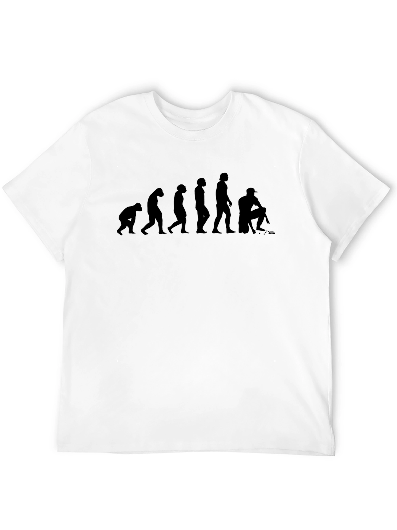 Black Evolution of Hockey Player T-Shirt view 12