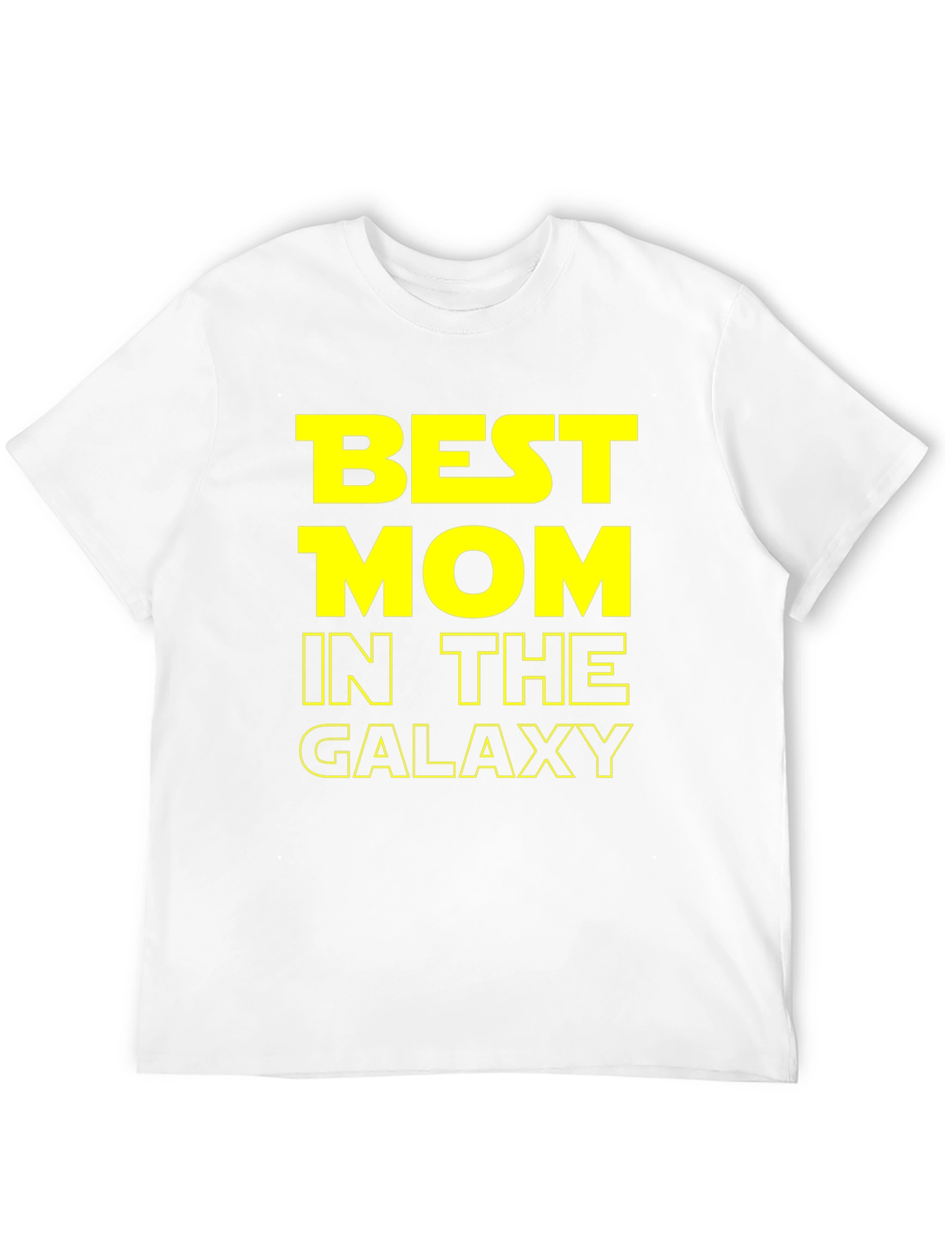 Black Best Mom in the Galaxy T-Shirt view 12