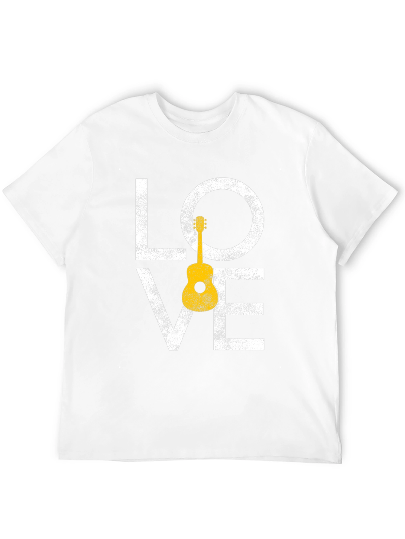 Black Love Guitar Graphic Tee - Black view 12
