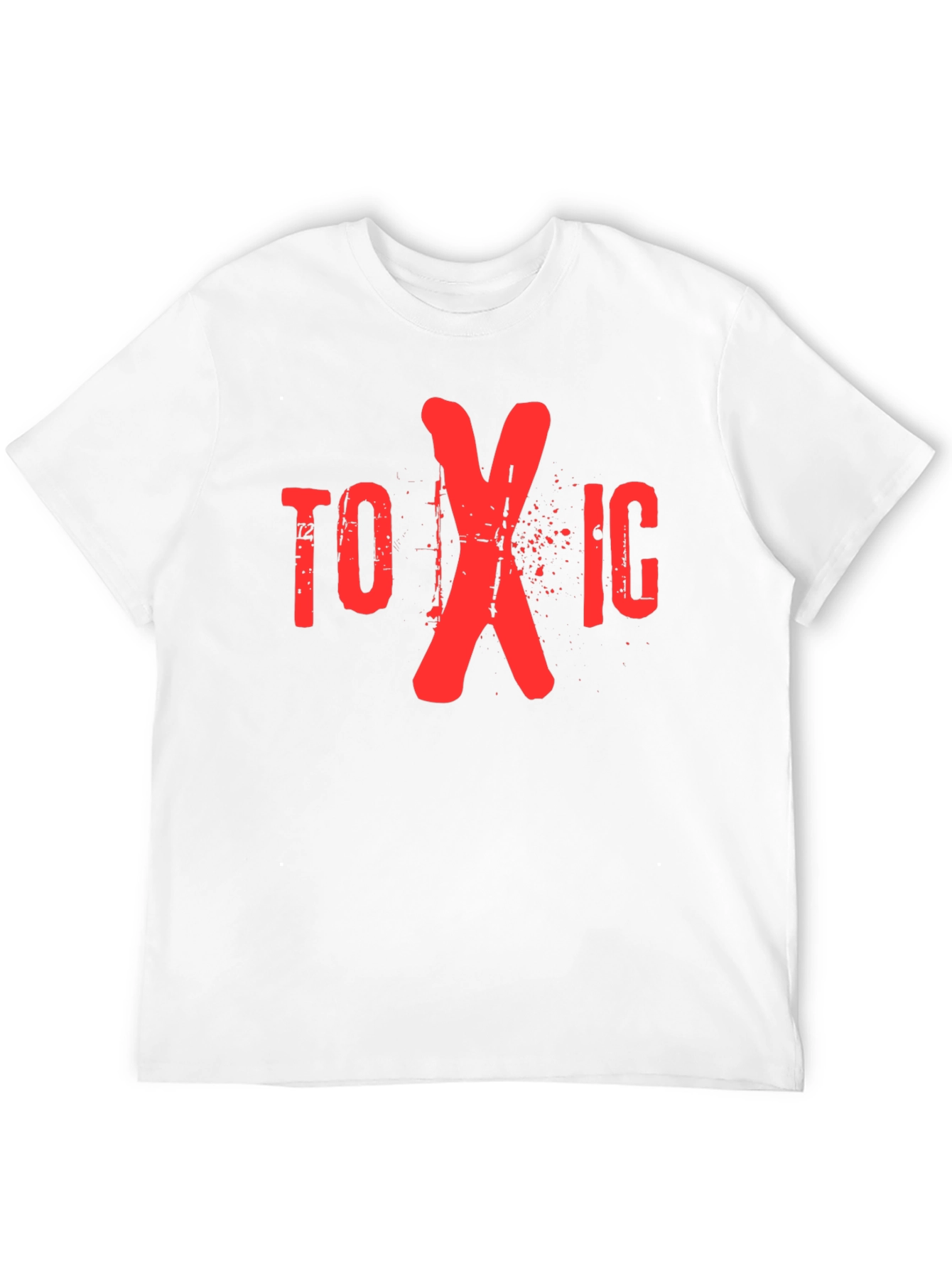 Black Toxic Graphic Print Crew Neck T-Shirt view 12