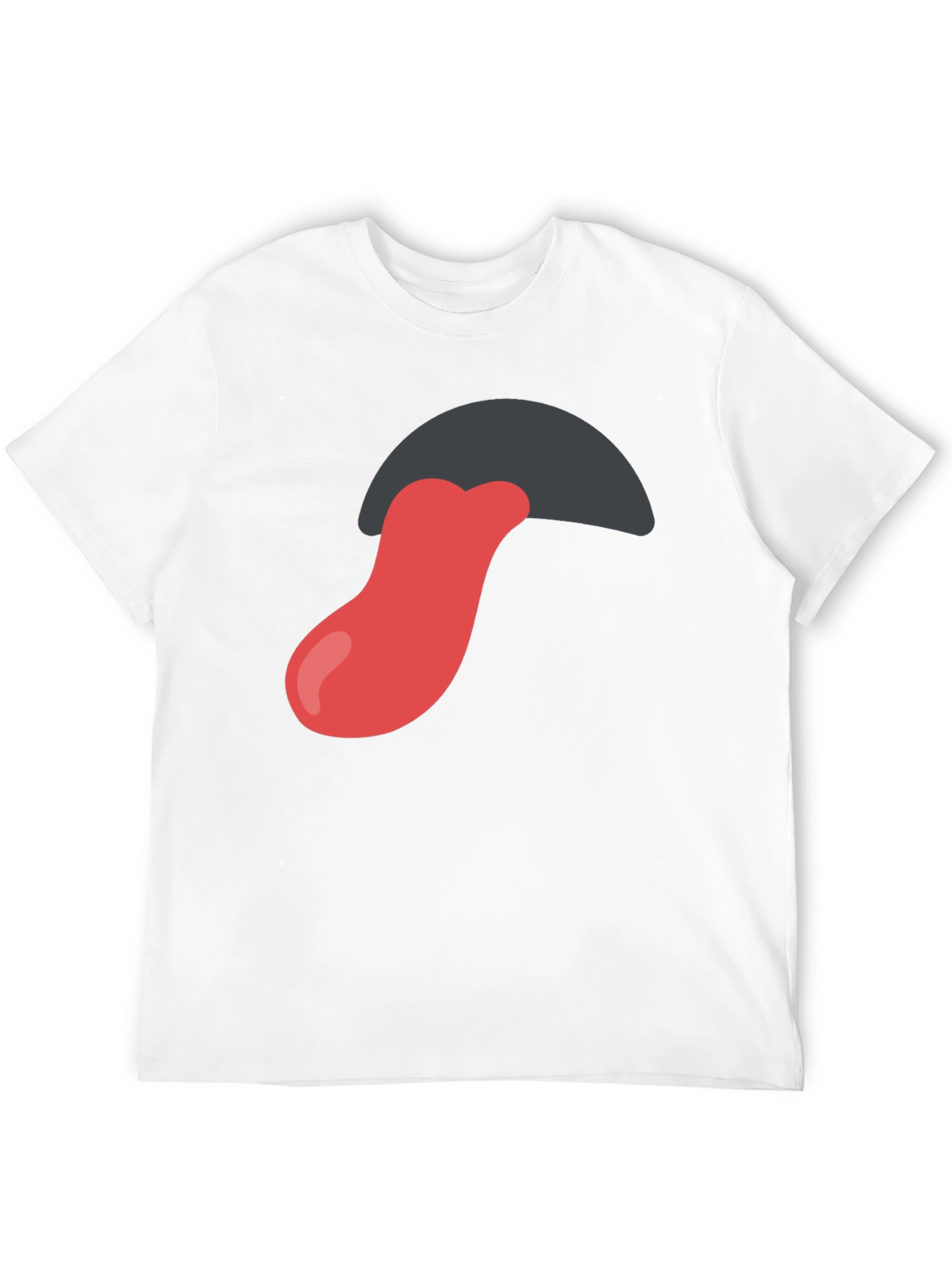 Black Tongue Out Graphic Tee - Black Cotton Blend Shirt view 12