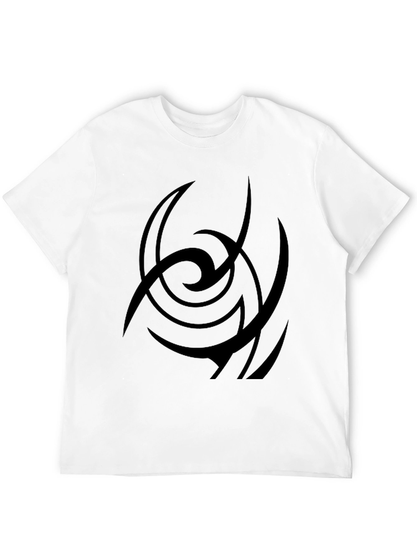 Black Abstract Graphic Print Black Casual T-Shirt view 12