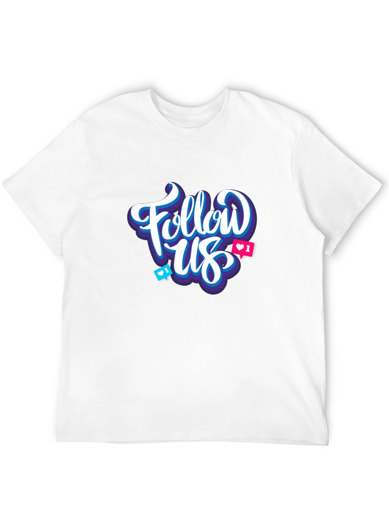 Black Follow Us Graphic T-Shirt view 12