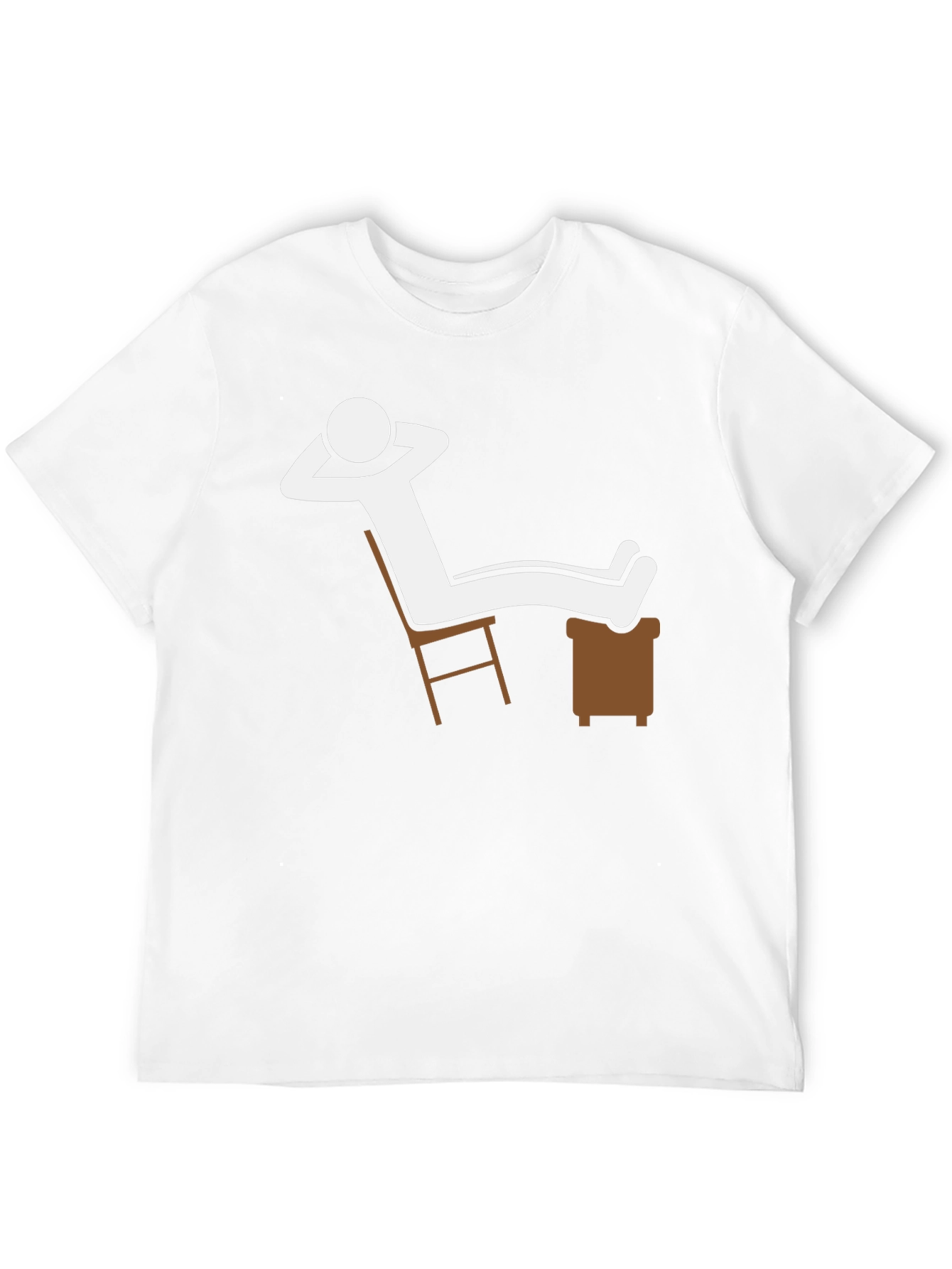 Black Relaxing Stick Figure T-Shirt - Casual Comfort view 12