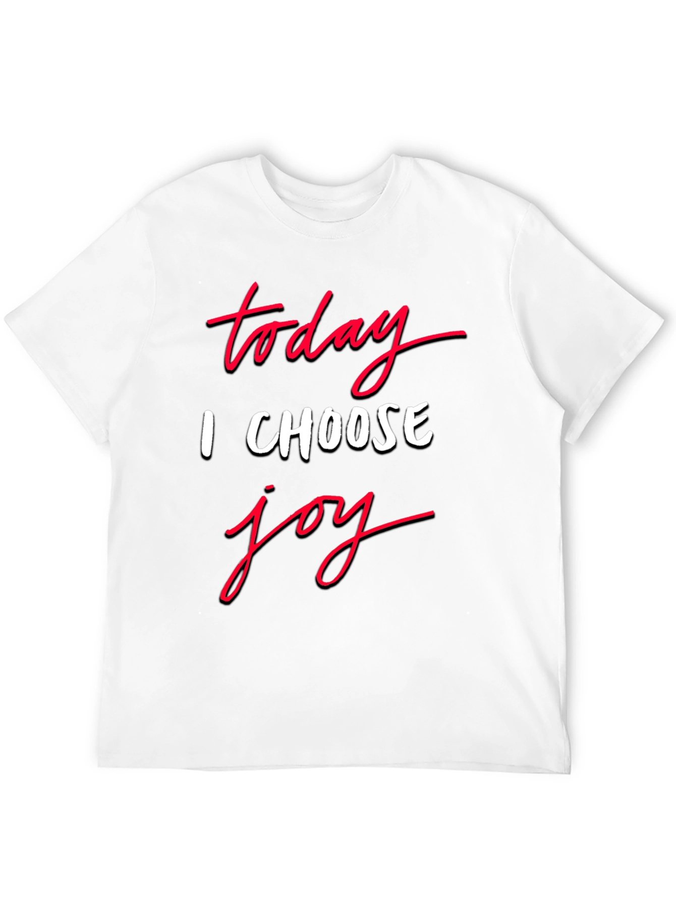 Black Choose Joy Graphic Tee - Inspirational T-Shirt view 12