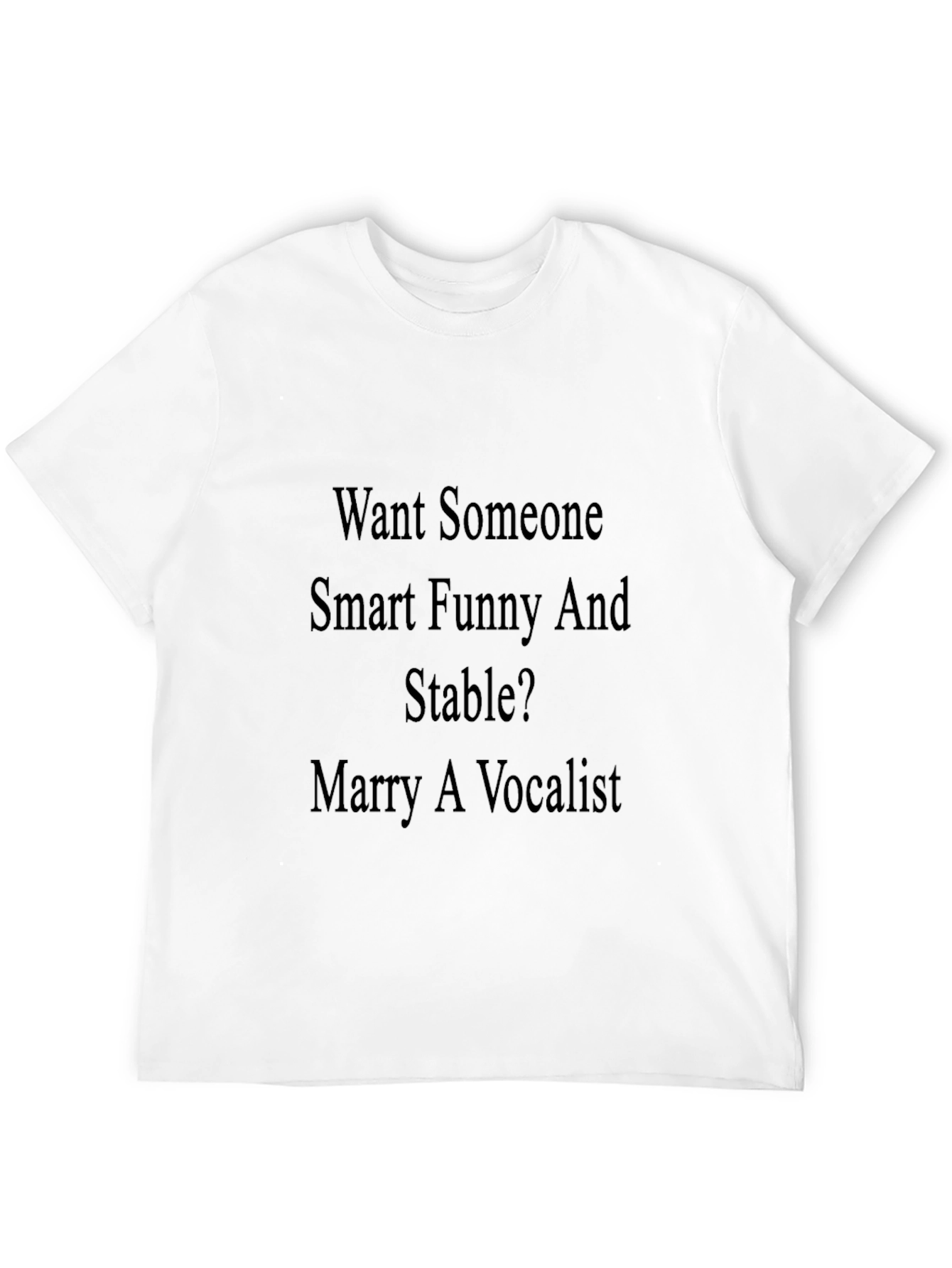Black Vocalist T-Shirt: Smart, Funny & Stable view 12