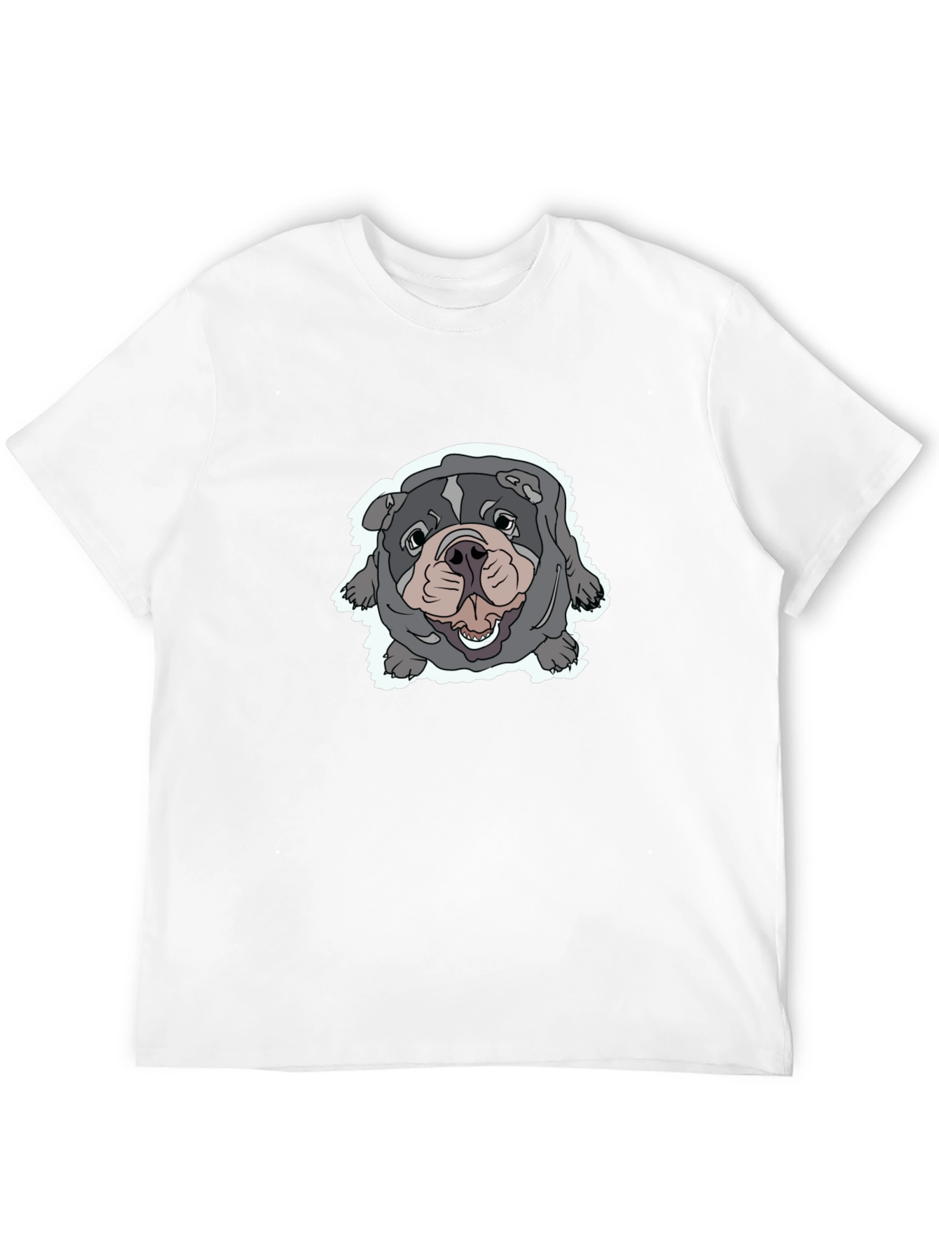 Black Bulldog Graphic Tee - Comfortable Black T-Shirt view 12