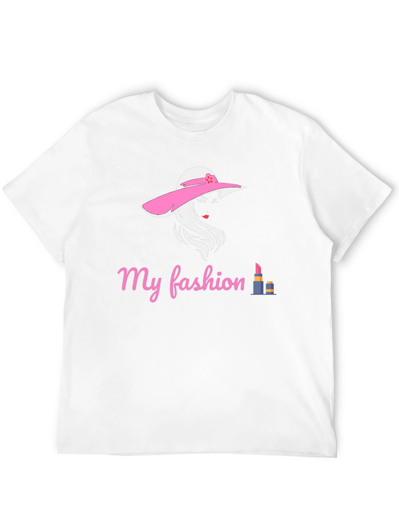 Black Stylish "My Fashion" Graphic T-Shirt view 12